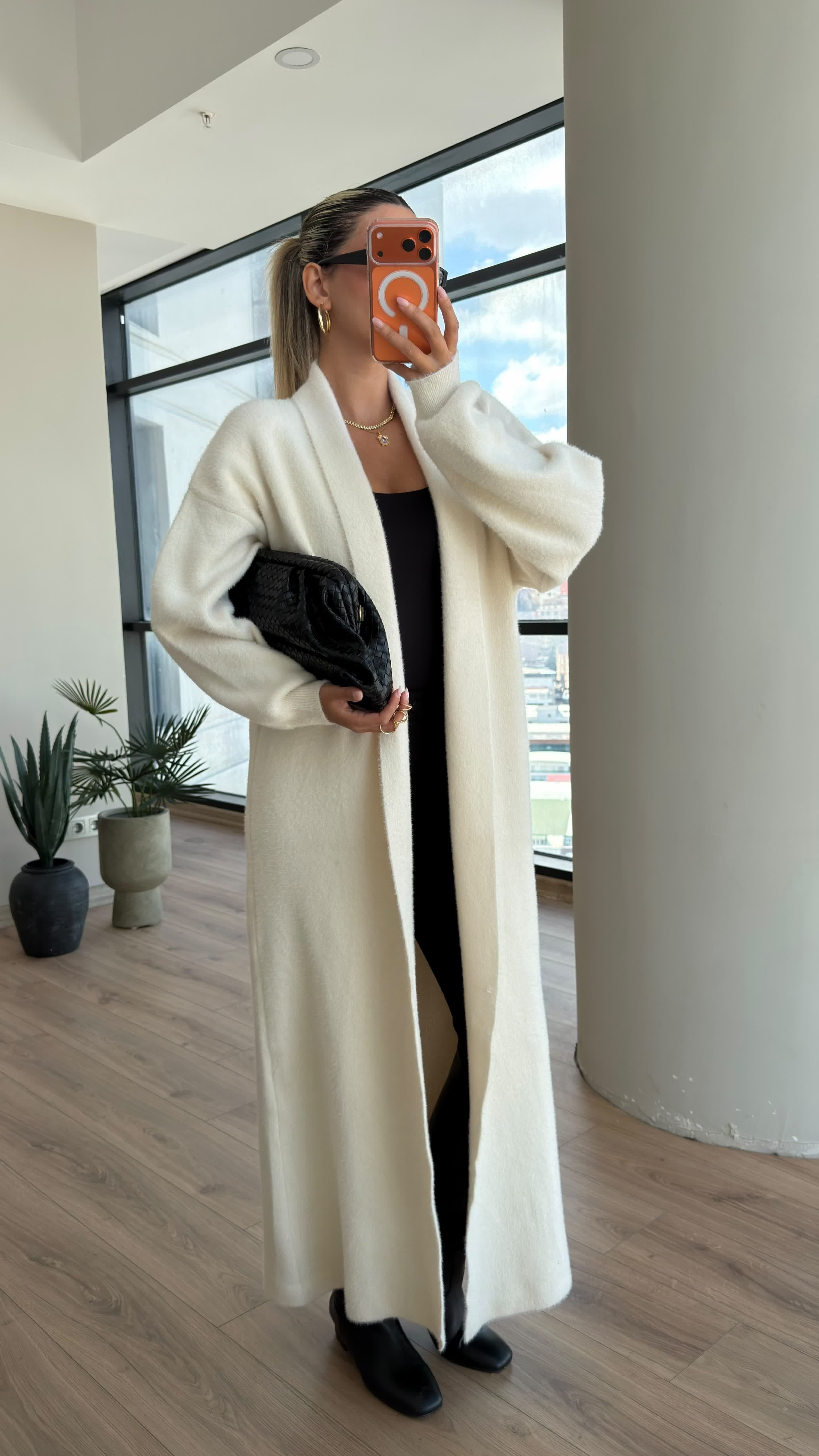 Maxi Boy Premium Soft Hırka Ekru