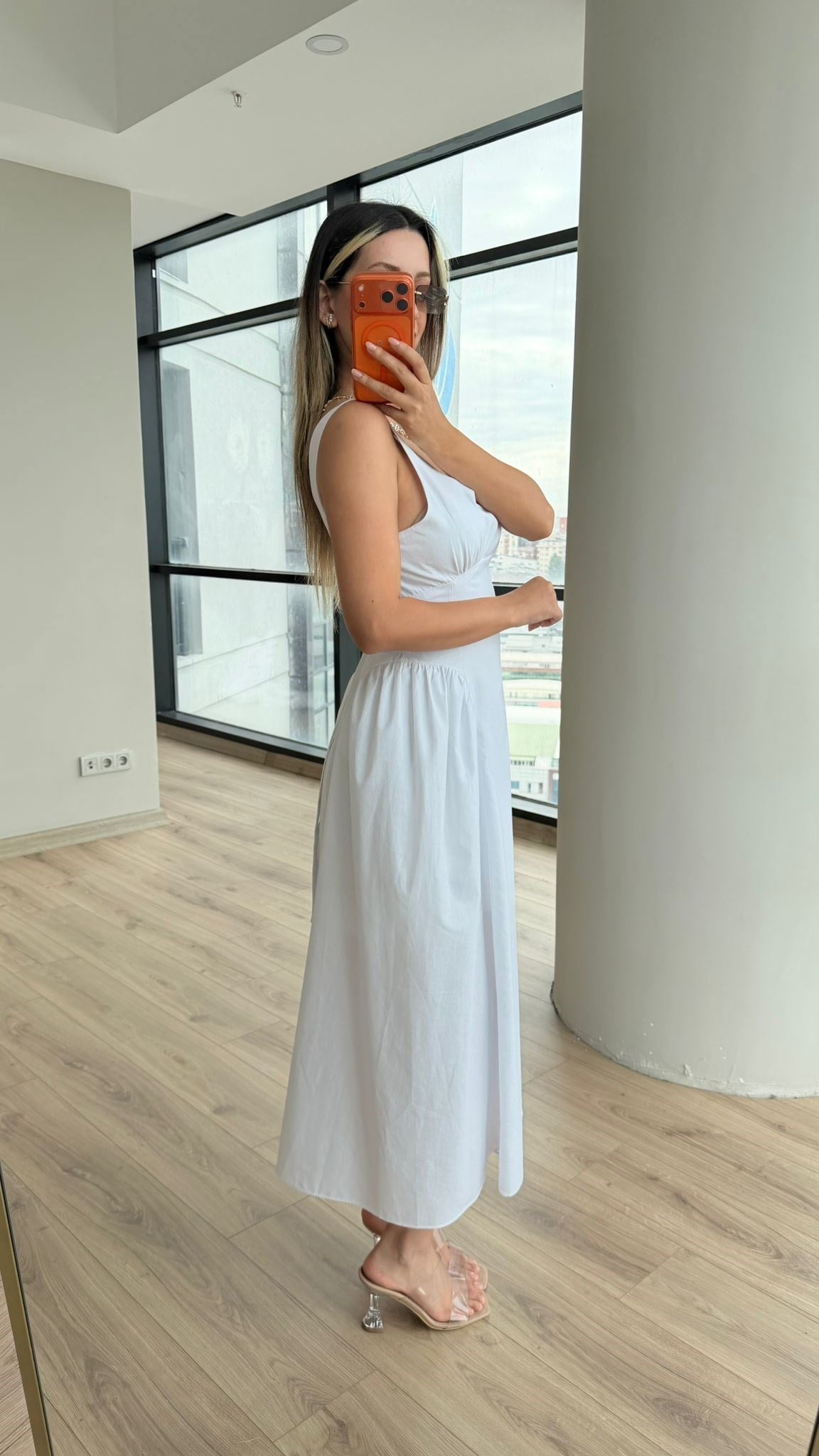 Liora Prenses Elbise Beyaz