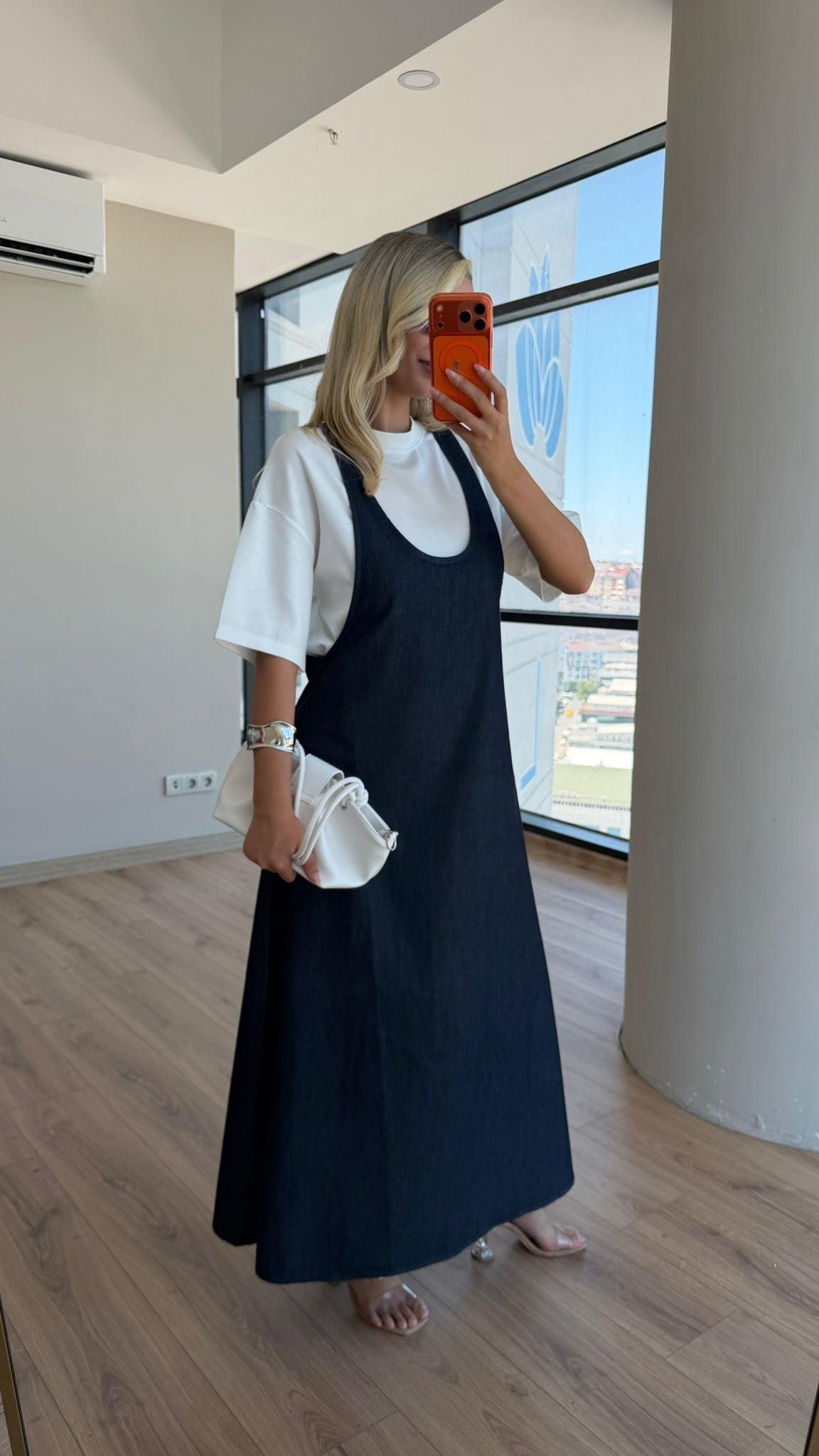 Twst Model Tshrt Elbise Tensel Takım Koyu Mavi