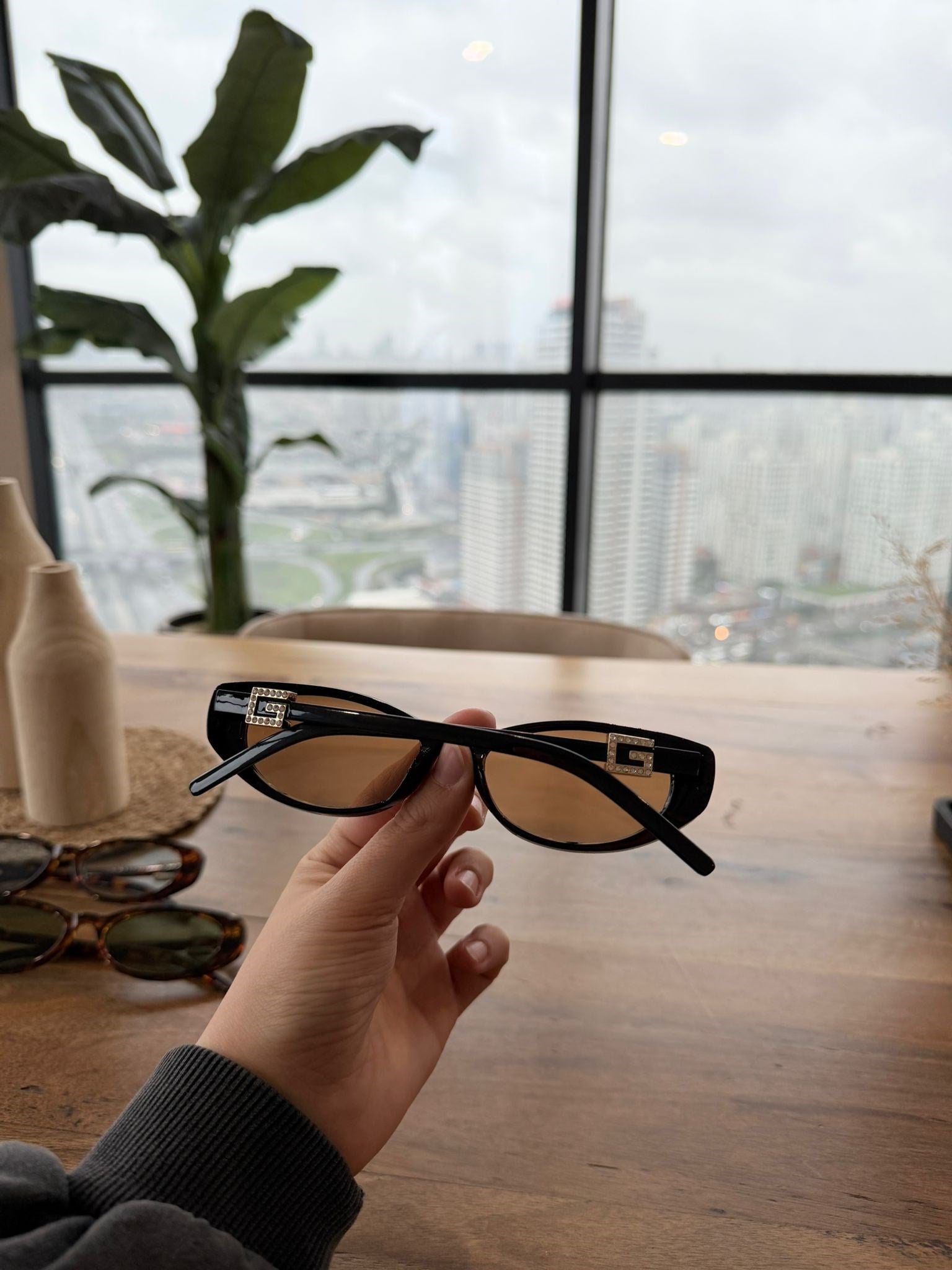 Gcc Amber Camlı Siyah Çerçeve Gözlük