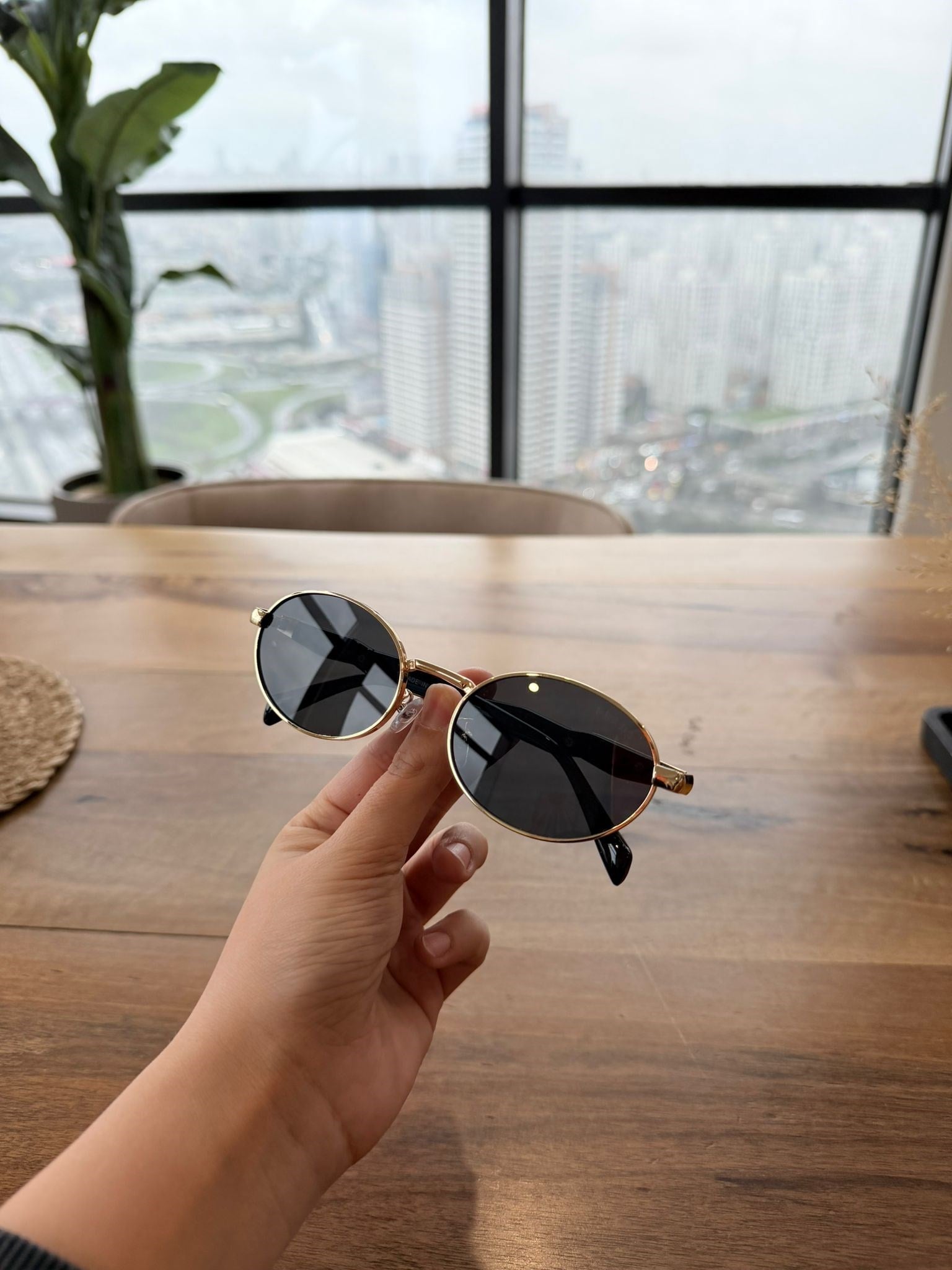 Prd Gold Saplı Siyah Gözlük