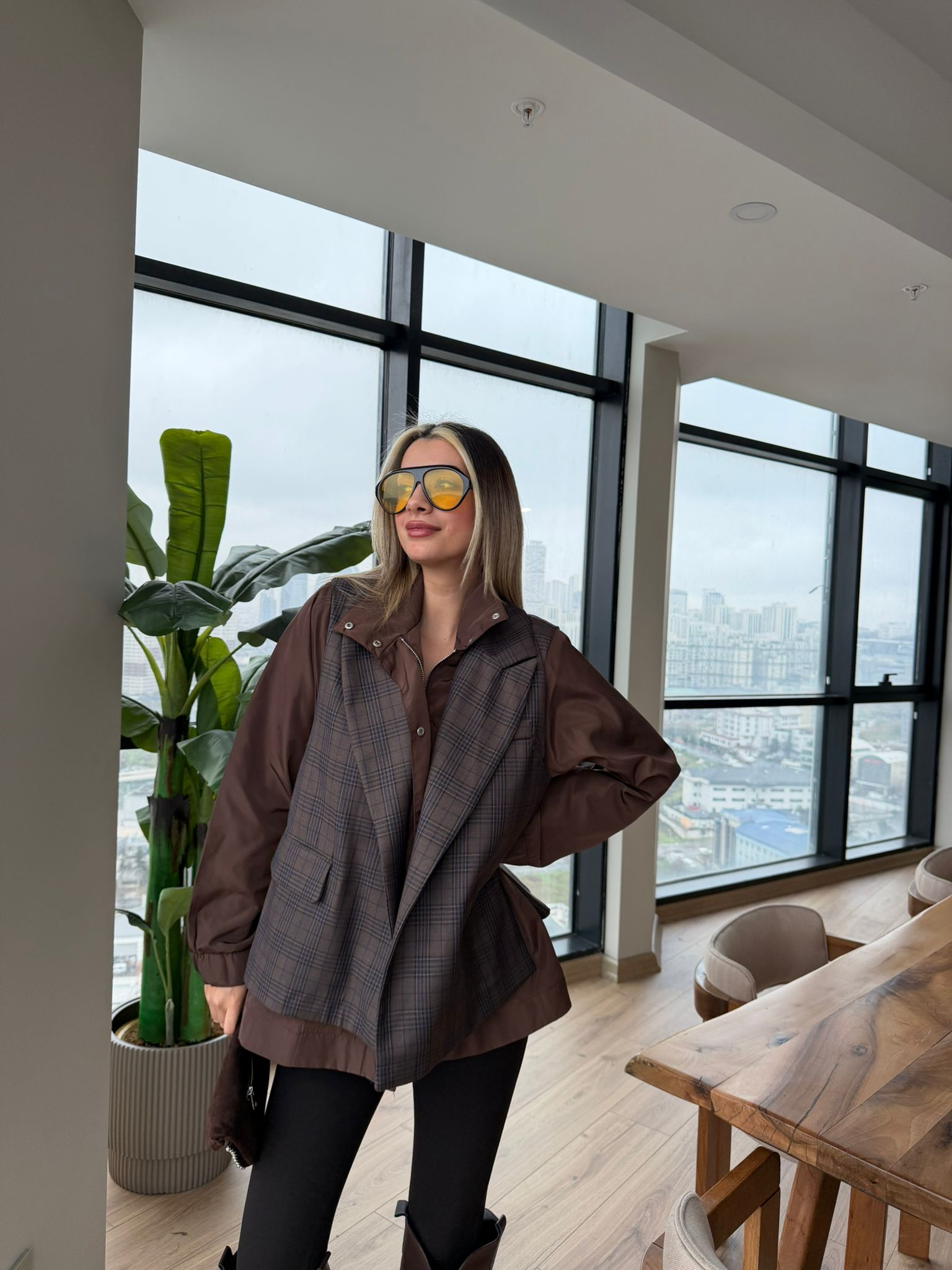 Landon Muadil Ekose Garnili Ceket