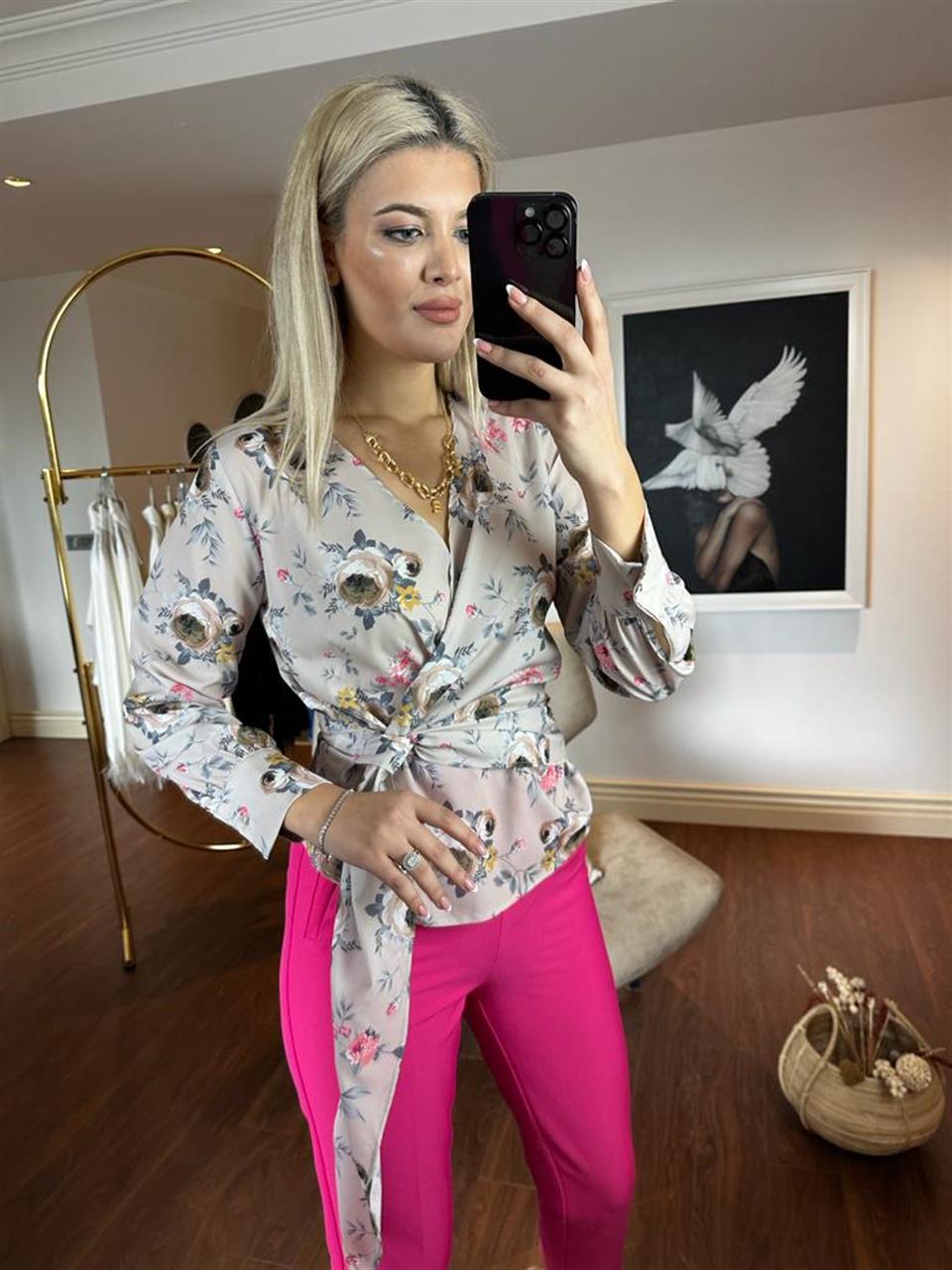 Ashley kruvaze bağlamalı bluz 2304152