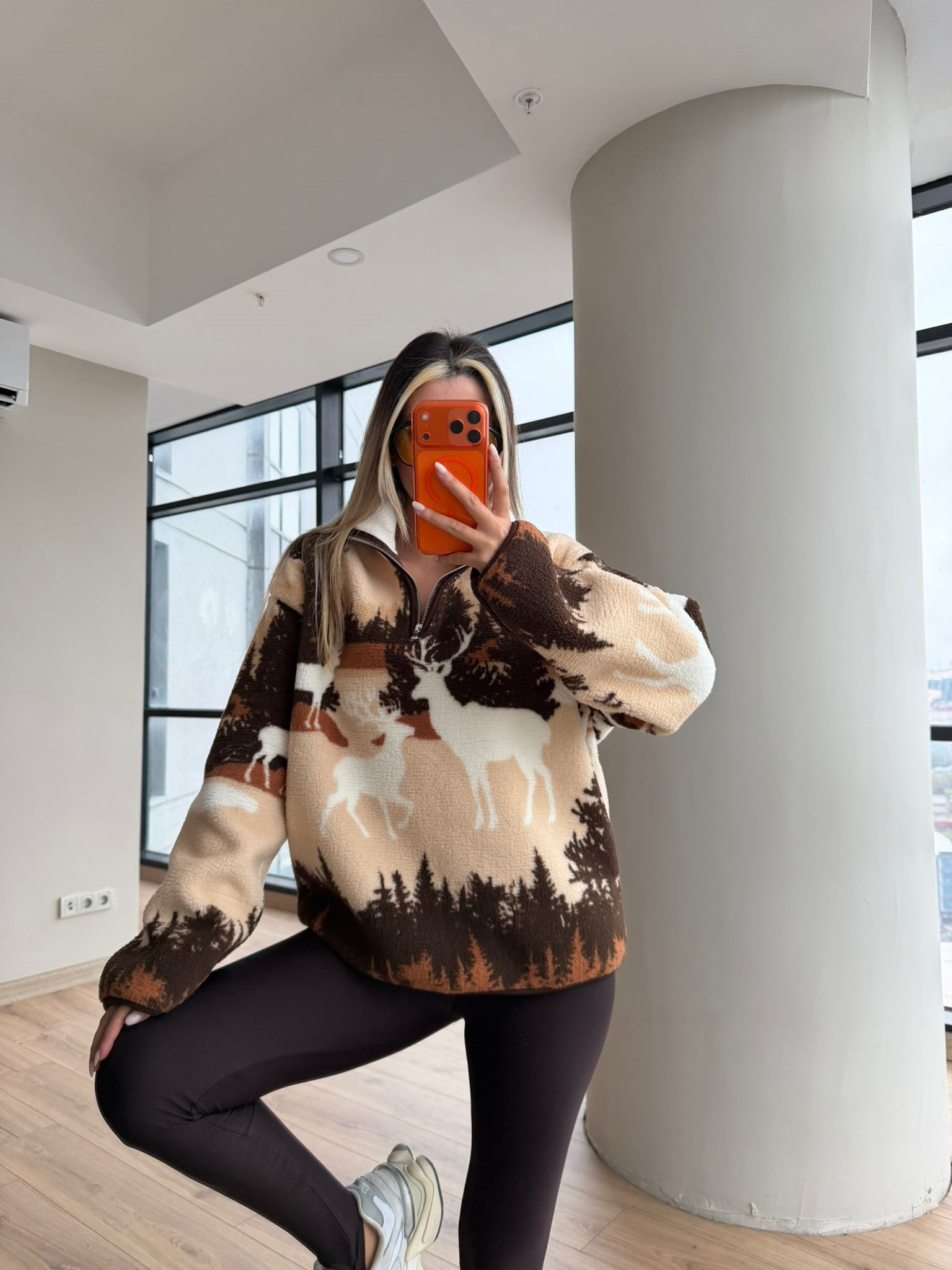 Peluş Teddy Kahverengi Geyik Kazak