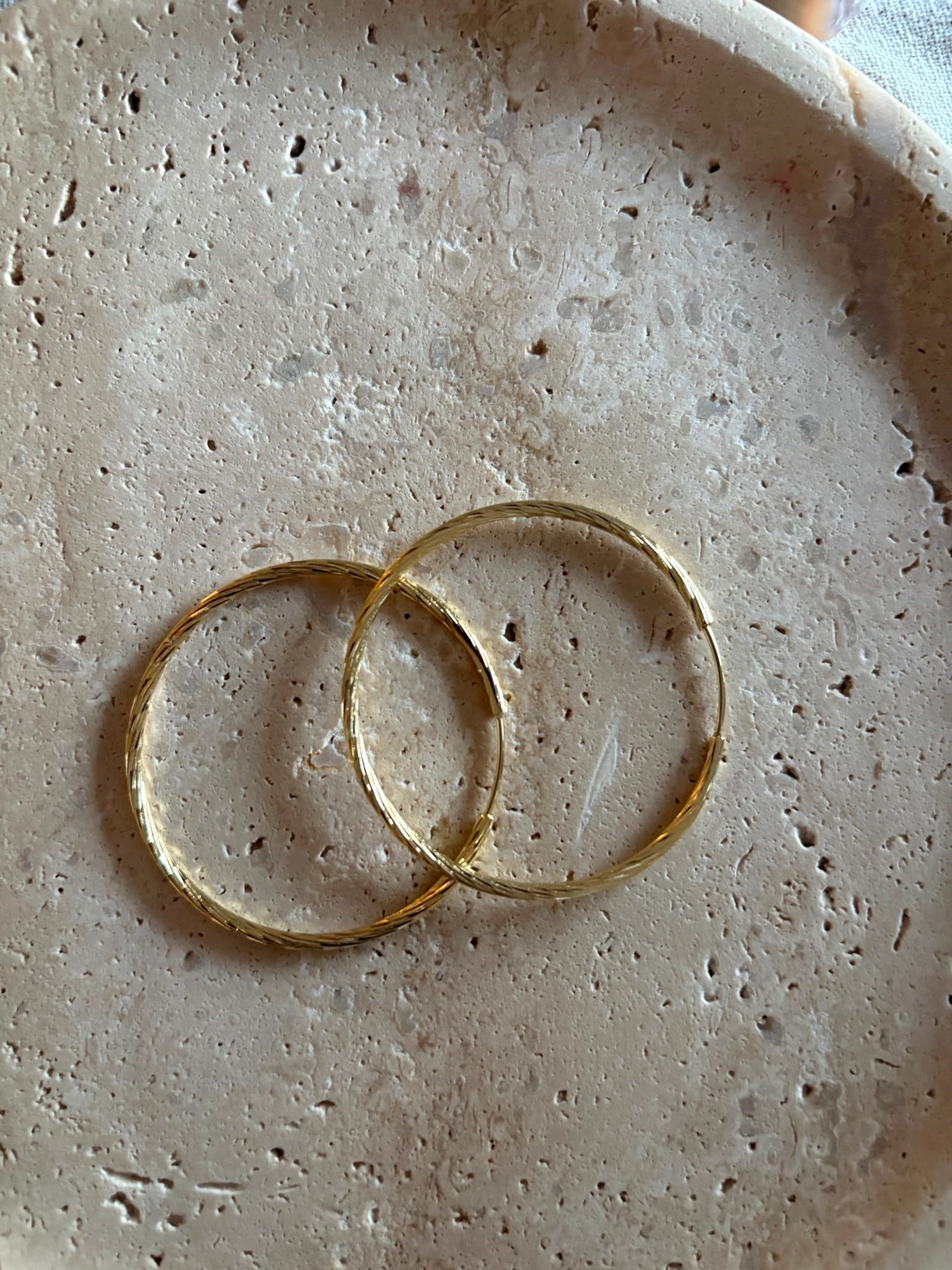 Kuyumcu Model Halka 22 Ayar Gold Küpe