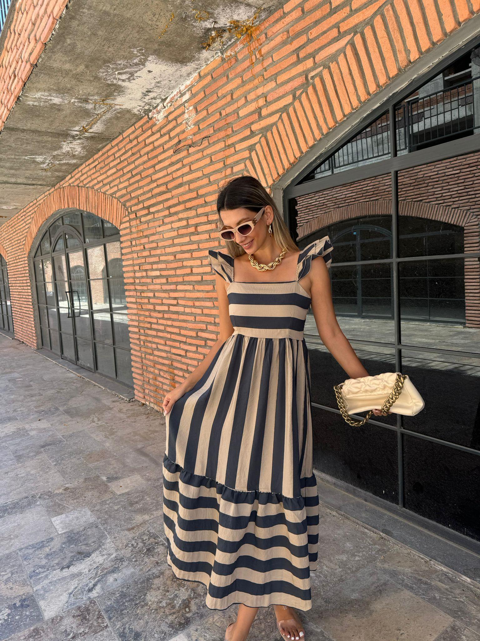 Berra Vizon Lacivert Askılı Modal Elbise 070621143