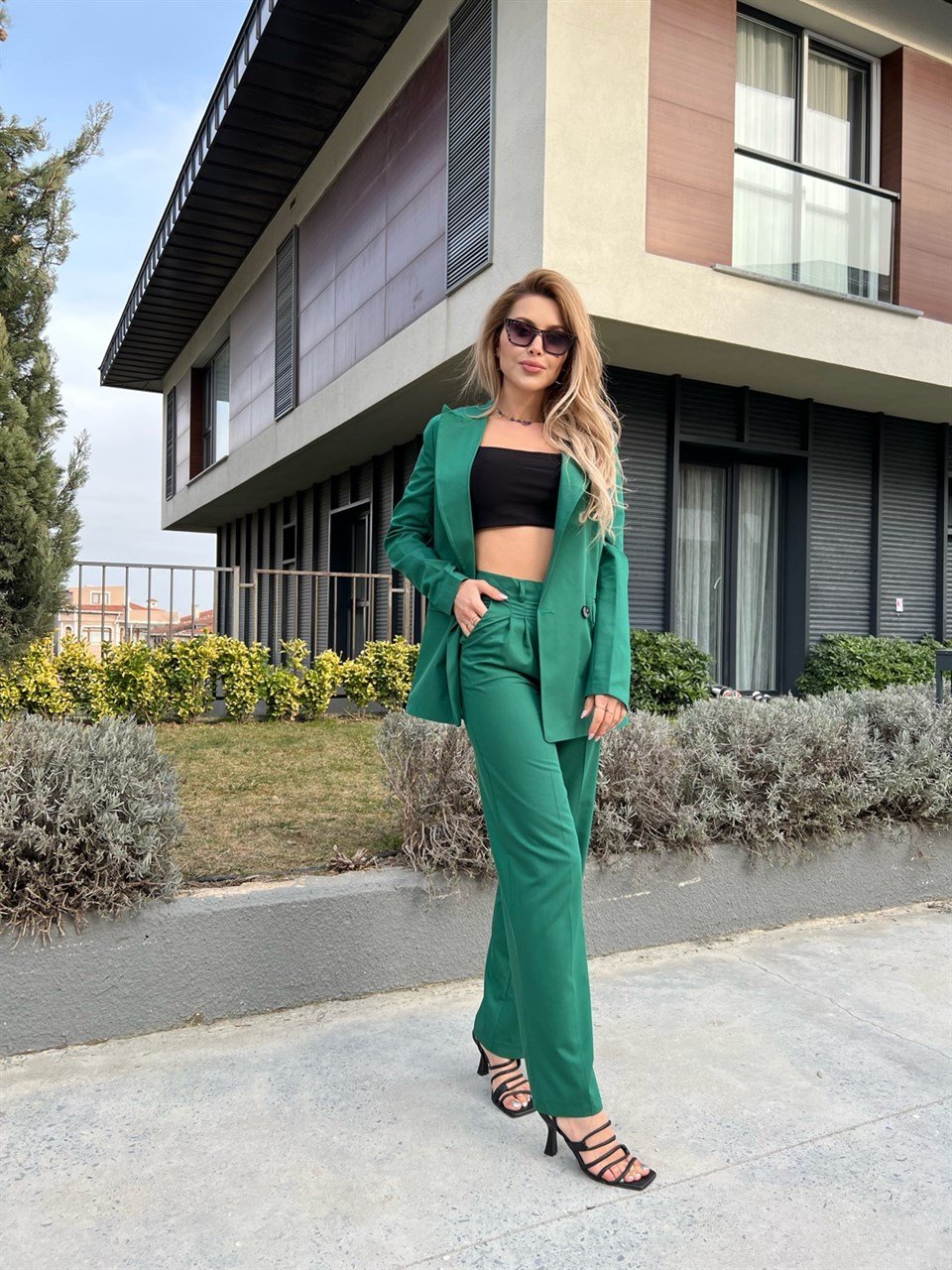 Çam Yeşili Palazzo Takım