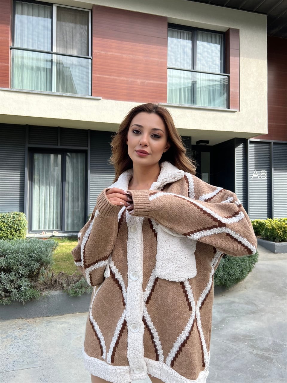 Camel Yünlü Ceket