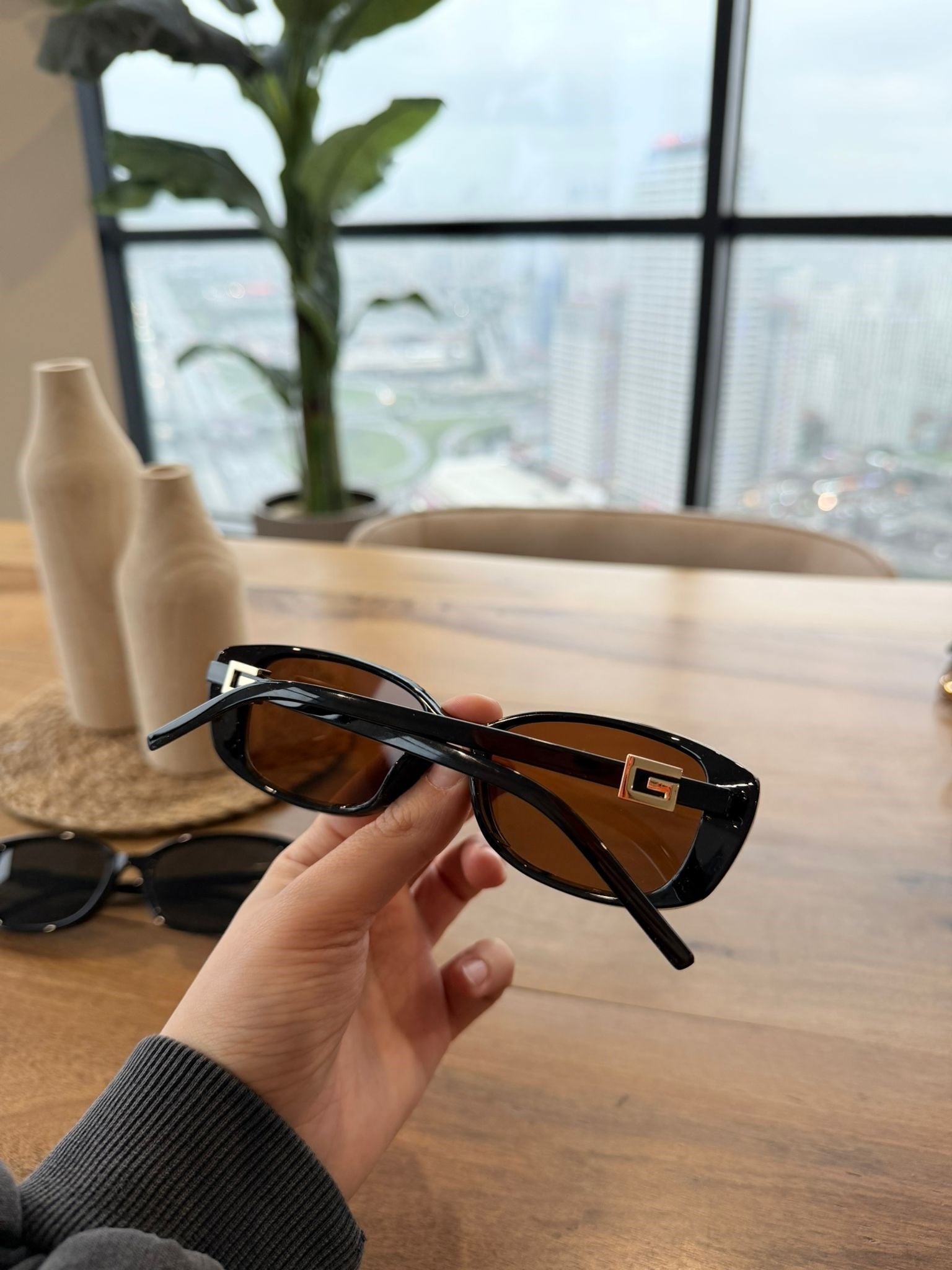 Gcc Marka Muadil Kahverengi Güneş Gözlüğü Unisex – Retro 90s Model