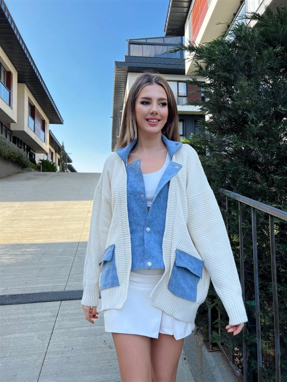 Denim Detay Hırka 5624