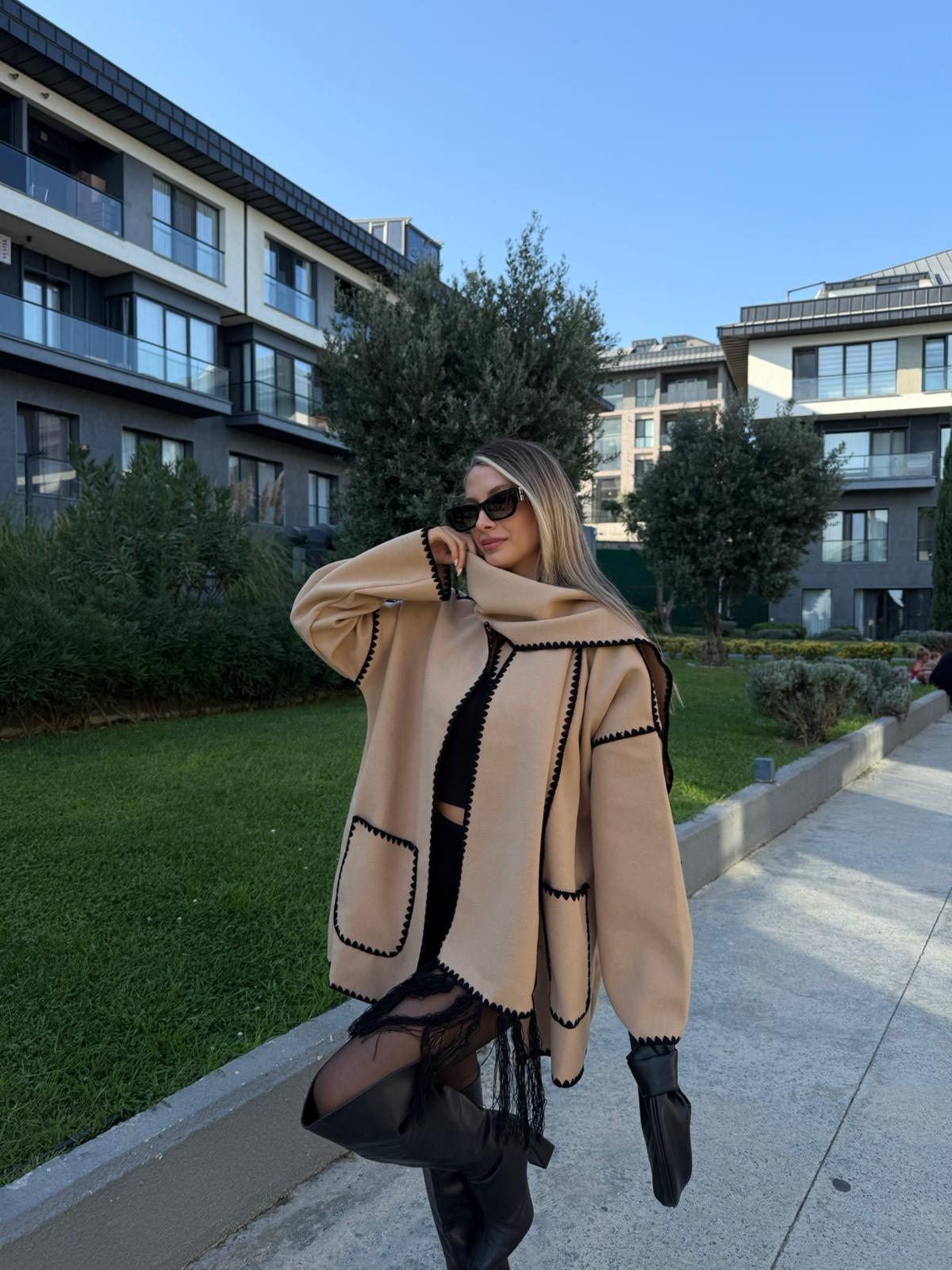 Atkılı Çoban Dikiş Camel Kaban