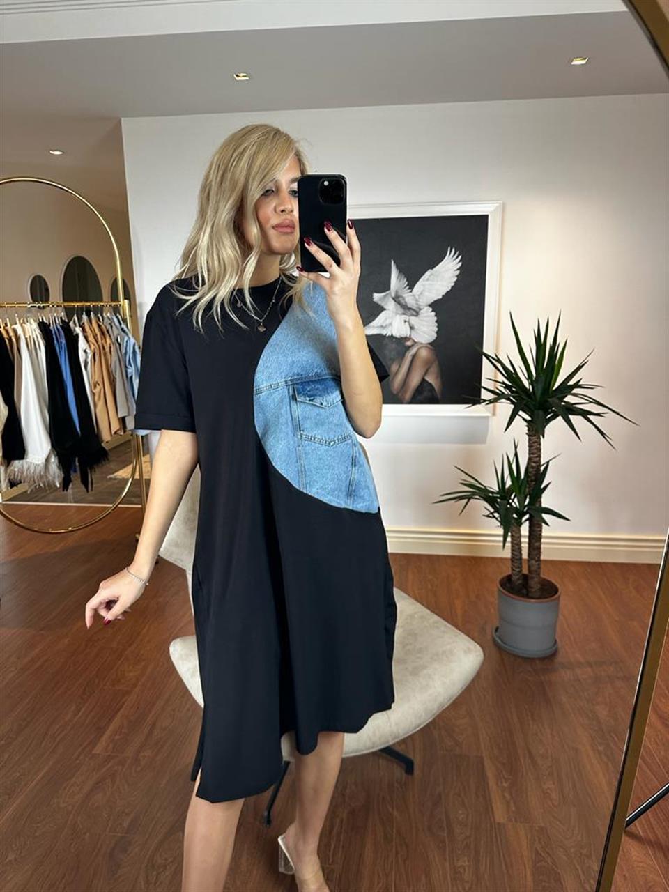 Garny Jean Detay Elbise 0504109