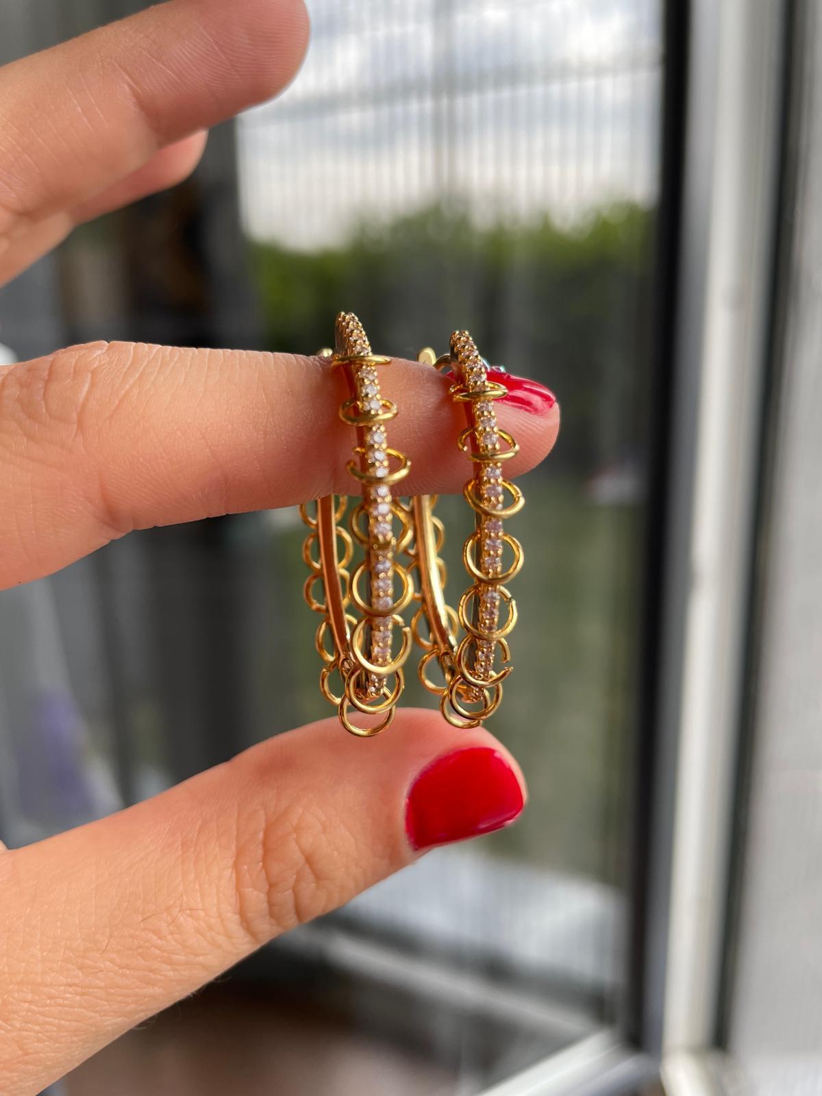 Gold Shine Minik Halkalı KüpeKÜPE1