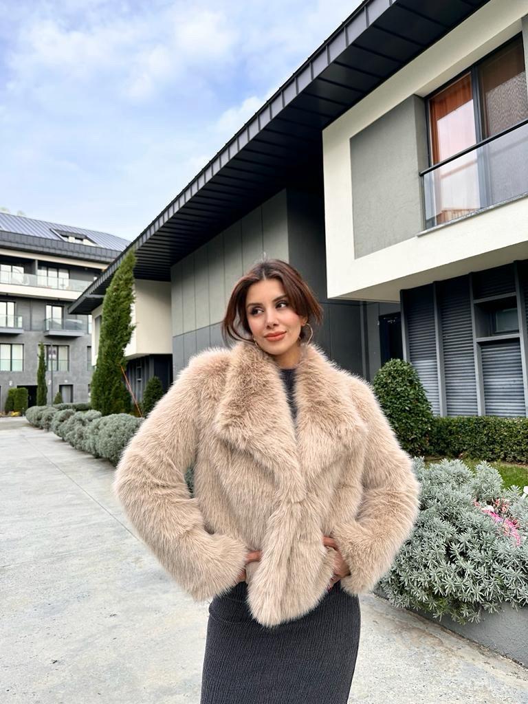 Hilda Zra Model Şal Yaka Vizon Kürk 1707434