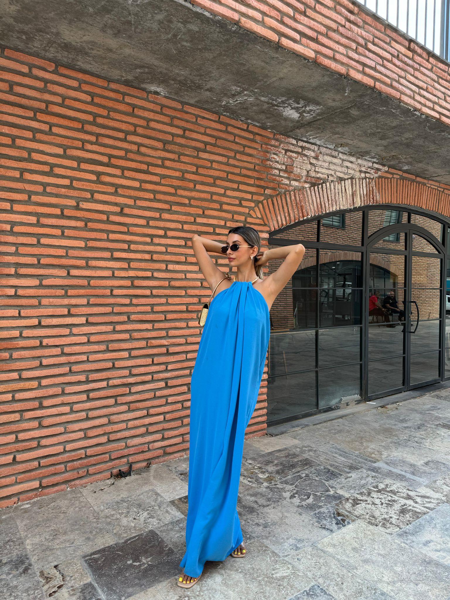 Kolye Detay Mavi Marka Model Elbise 07062123