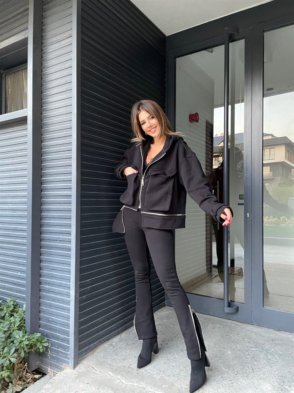 Ludy Fermuarlı Tasarım Spor Takım 1778
