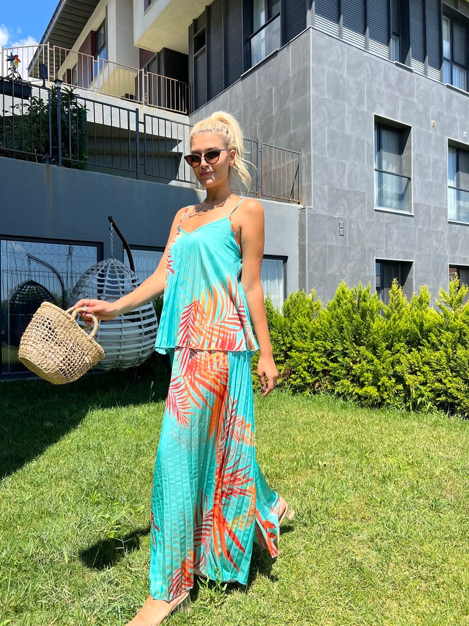 Miami Mint Pantolon Askılı Takım