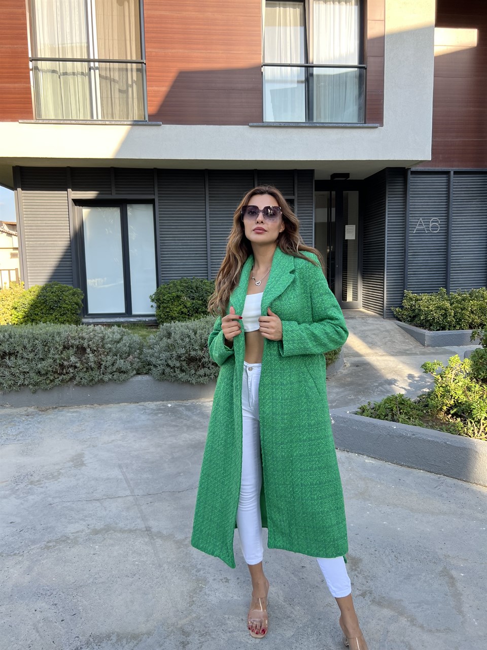 Nilda Yeşil Kuşaklı Kaban