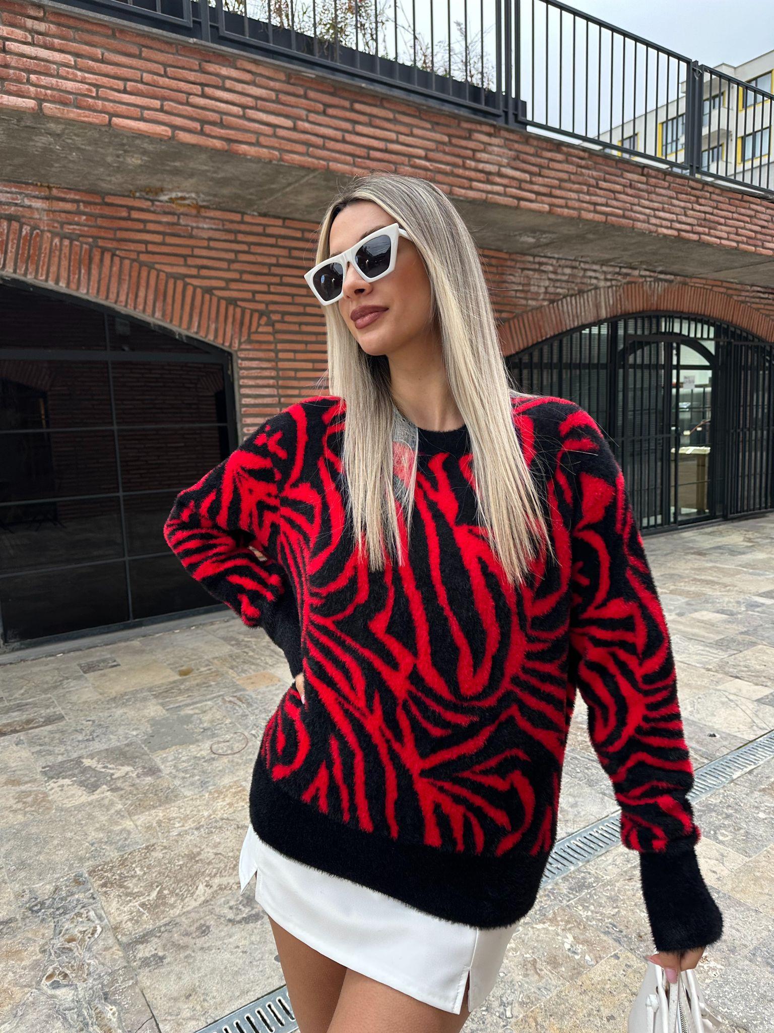 Onia Premium Soft Kazak Kırmızı kzk2038rvd