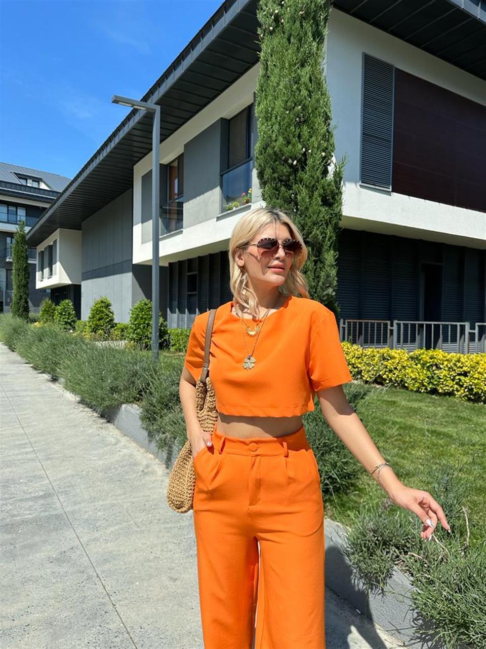 Roma Croplu Takım Turuncu 0806265