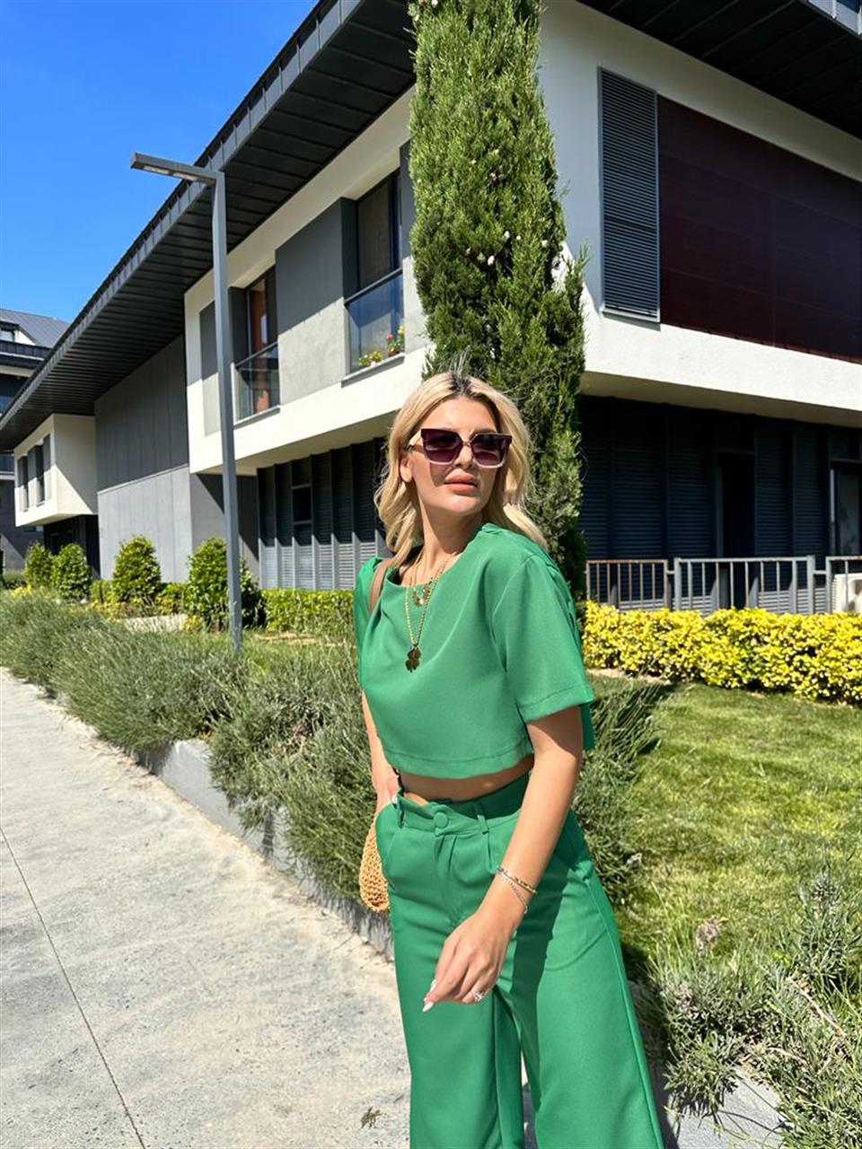 Roma Croplu Takım Yeşil 0806265