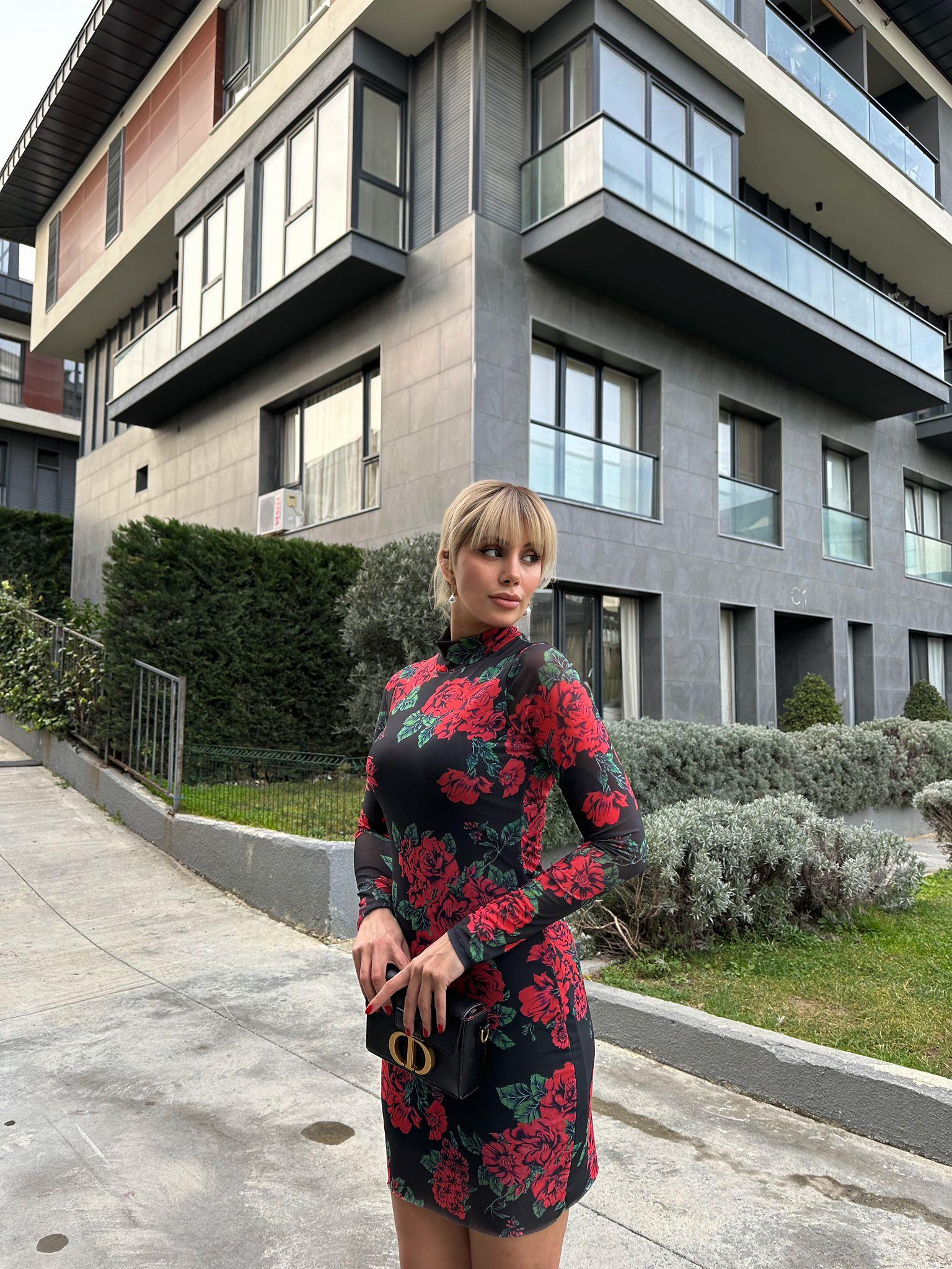 Romantic Güllü Elbise  17074530