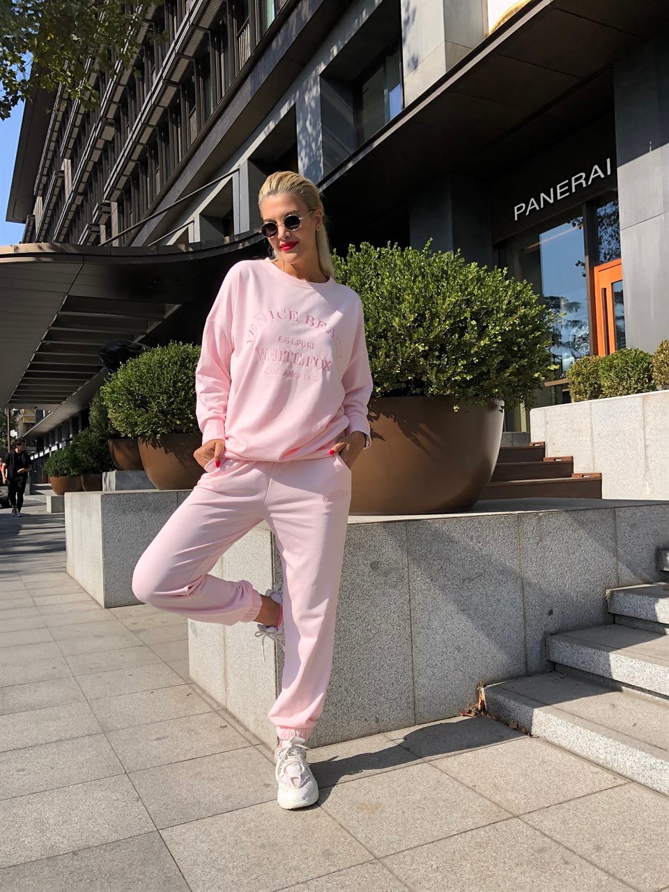 Toz Pembe Eşofman Takım