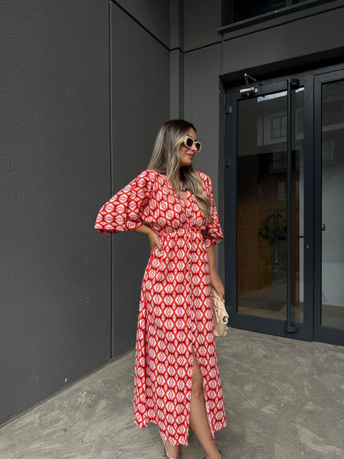 Zenya Karamika Minik Desen Elbise 1707308