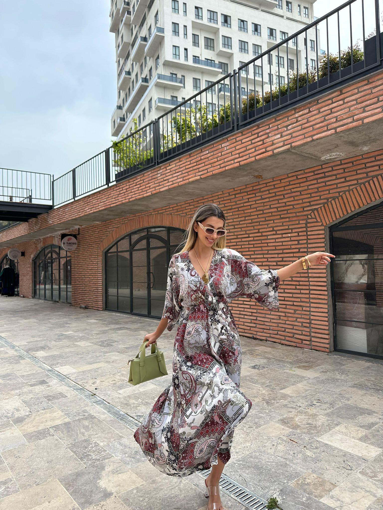 Zenya Kilis Desen Elbise 1707308