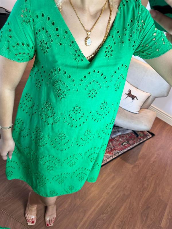 Emily Astarlı Fisto Elbise Yeşil  1505234