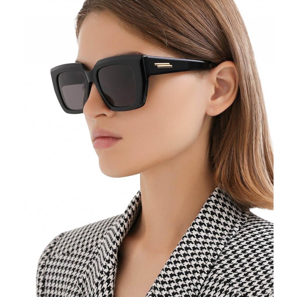Bottega veneta güneş gözlüğü bv1030s 001 52-18 / kadın güneş gözlüğü