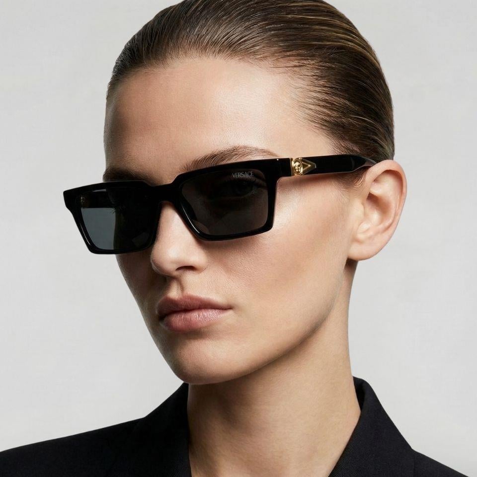 Versace güneş gözlüğü 4490-u gb1/87 55-18 / unisex güneş gözlüğü