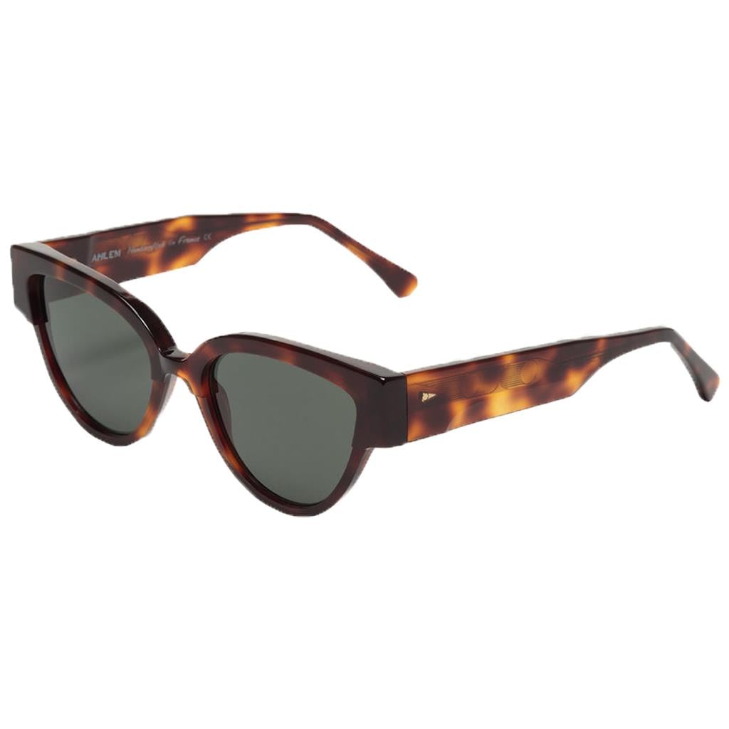 Ahlem kadın güneş gözlüğü rue de sofia classic turtle green 52-17 -- kahverengi/havana cat eye çerçeveli uv400 korumalı kemik/asetat kadın güneş gözlüğü/gözlük