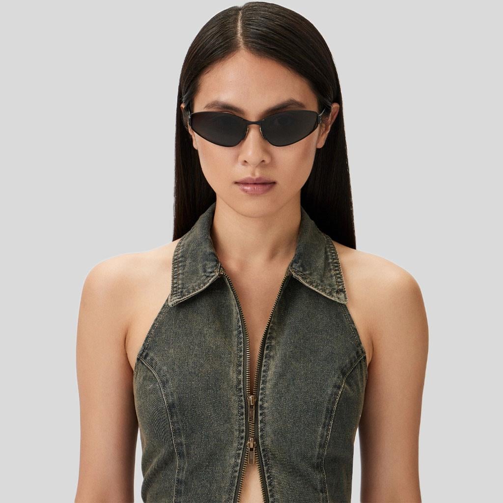 Balenciaga BB0335S 001 Siyah Cat Eye Kadın Güneş Gözlüğü 65-16