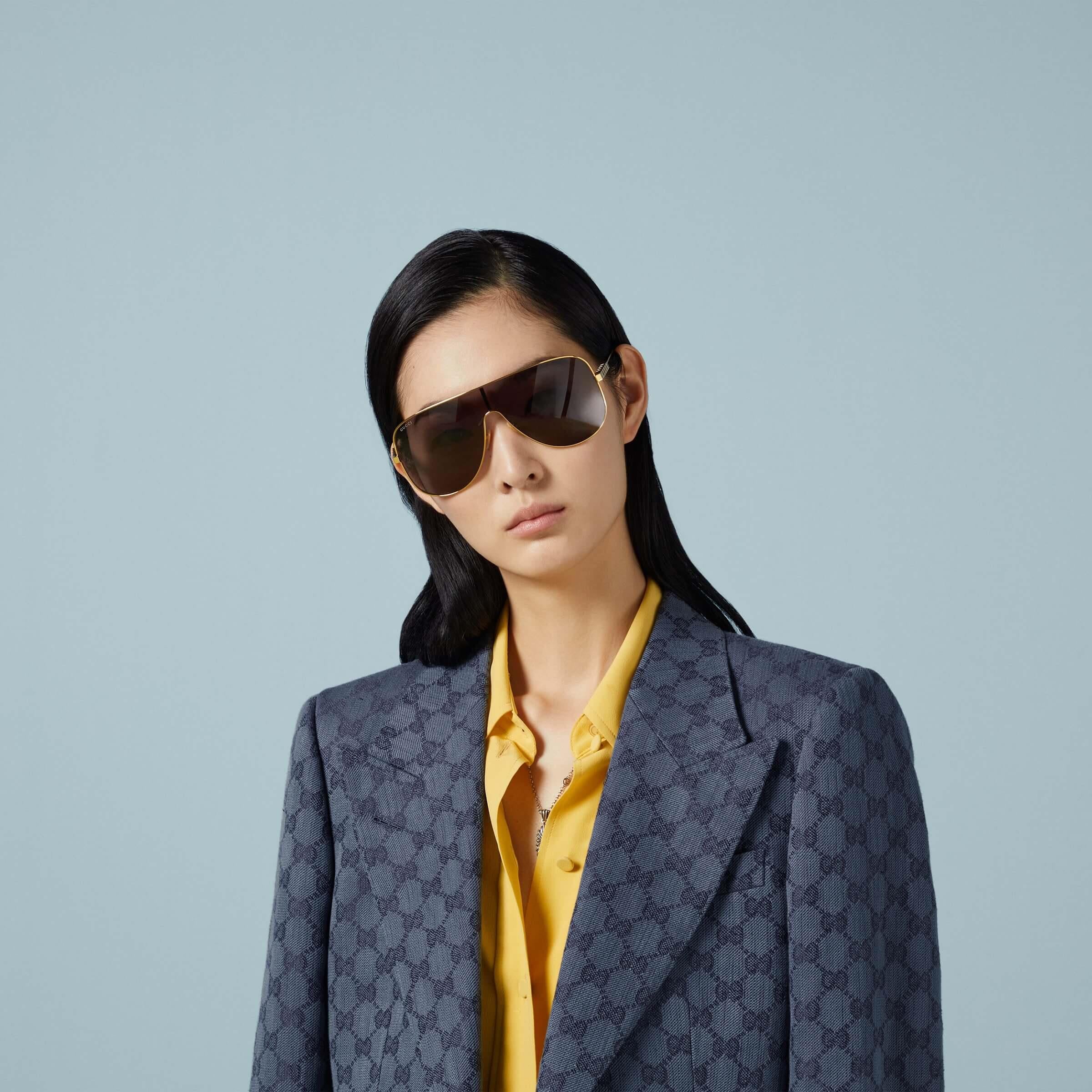 Gucci güneş gözlüğü gg1436s 001 99-1 / unisex güneş gözlüğü