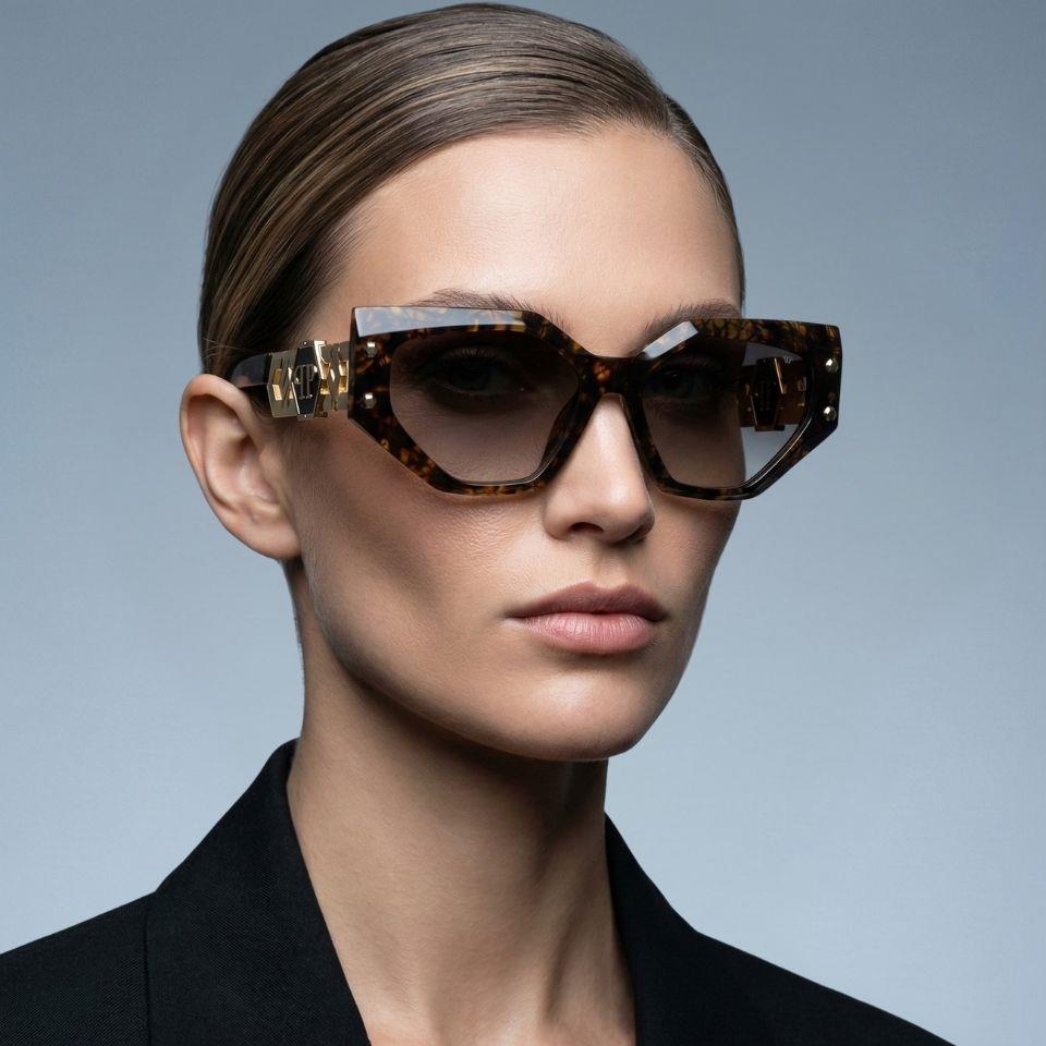 Philipp plein güneş gözlüğü icon edge spp174s 09fp 57-16 / kadın güneş gözlüğü
