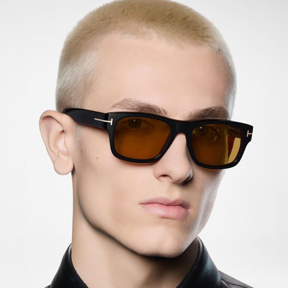 Tom Ford güneş gözlüğü smith-02 tf1303 01e 53-19  / unisex güneş gözlüğü