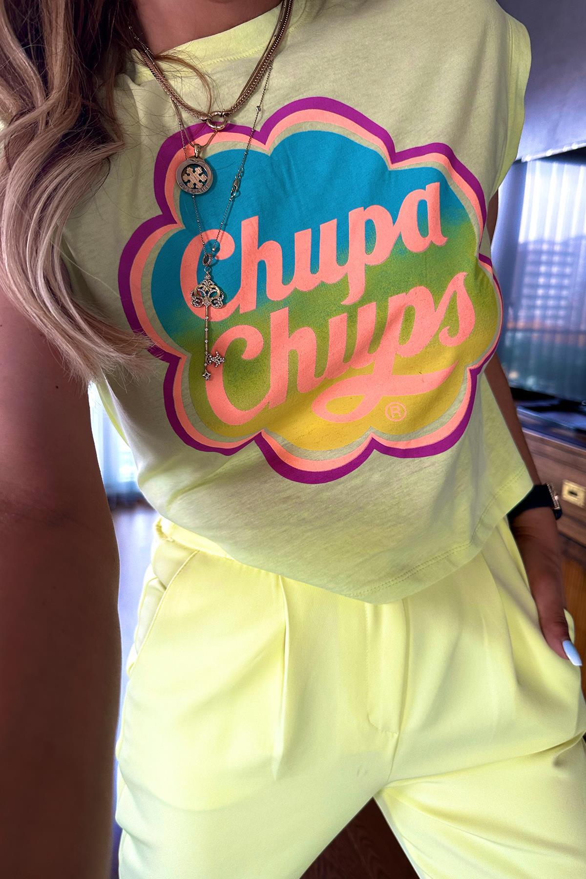 Chupa Chups Tshirt Limon Sarısı