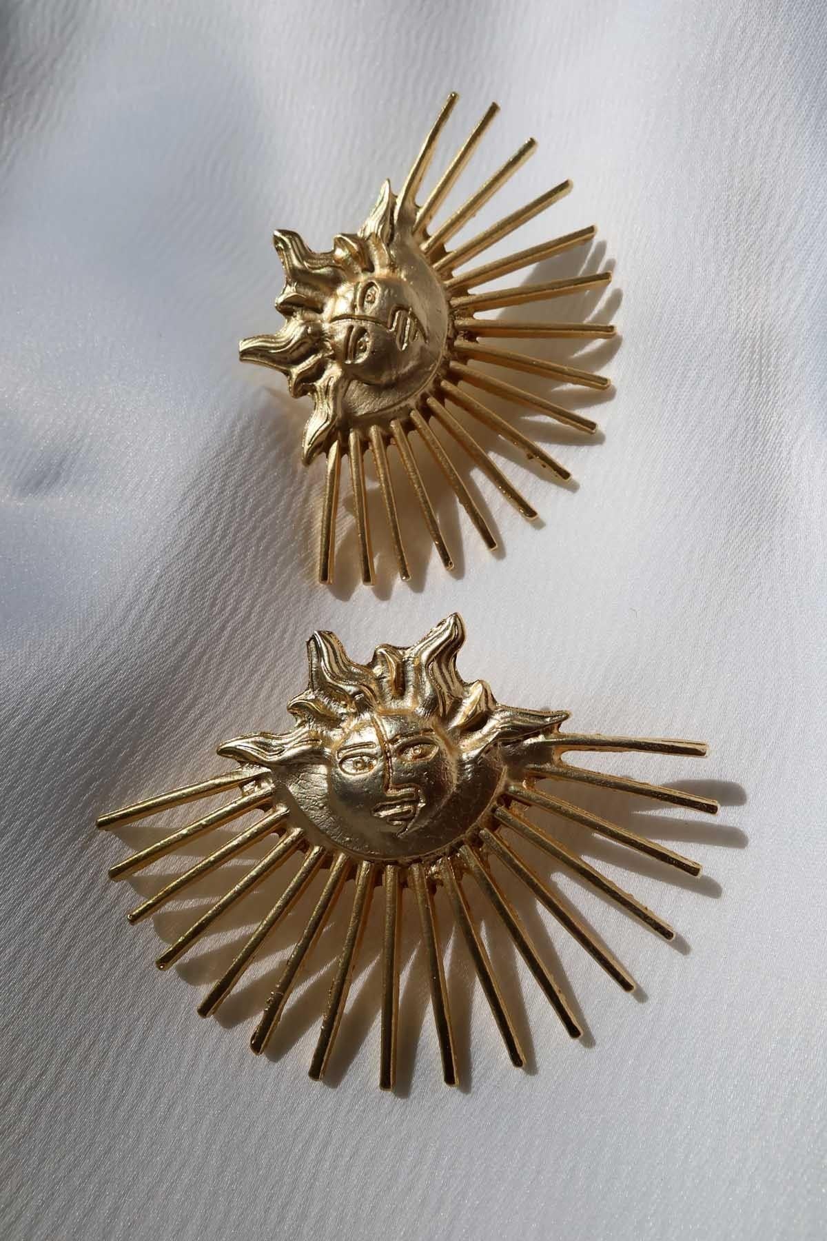 Helios Küpe Gold