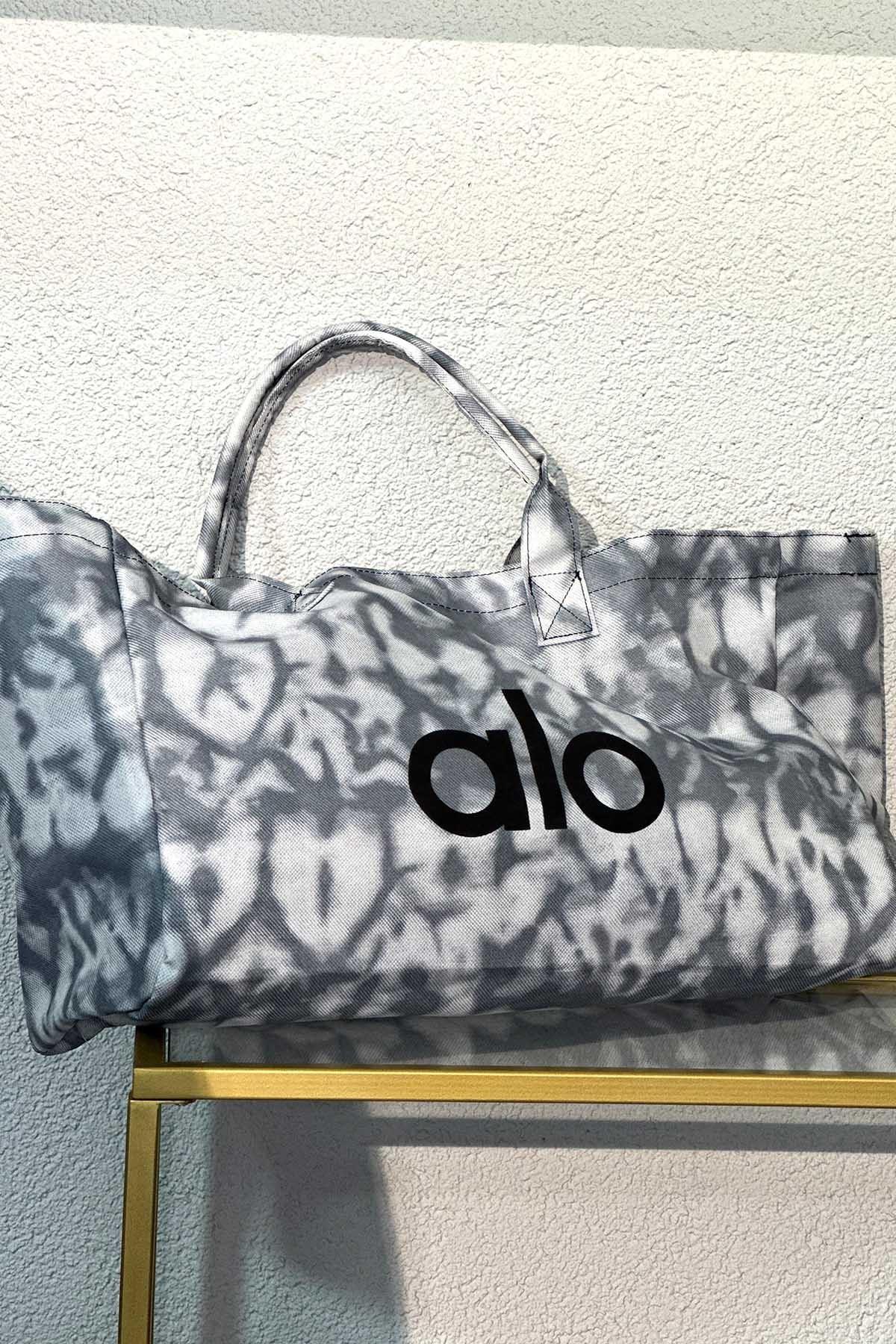 Marka Model Batik Tote Çanta Gri-Ekru