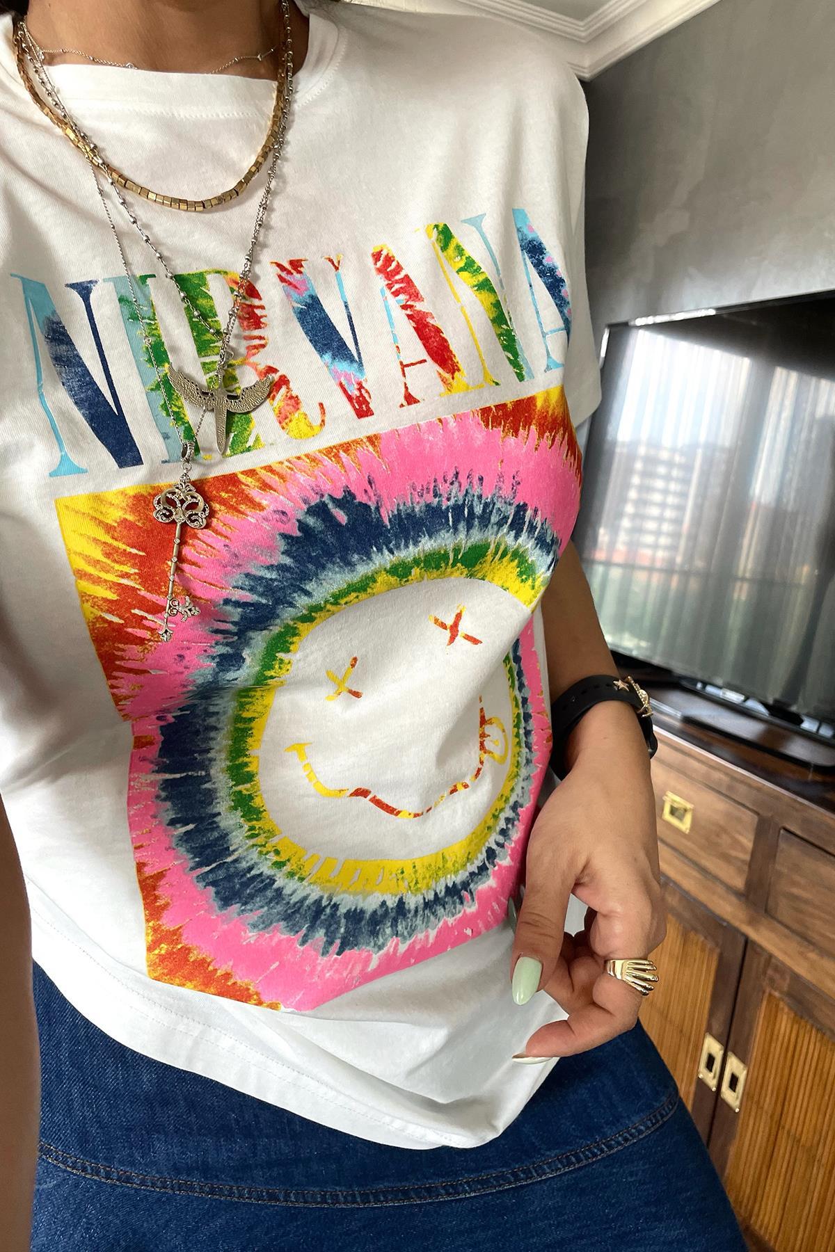 Nirvana Tshirt Ekru