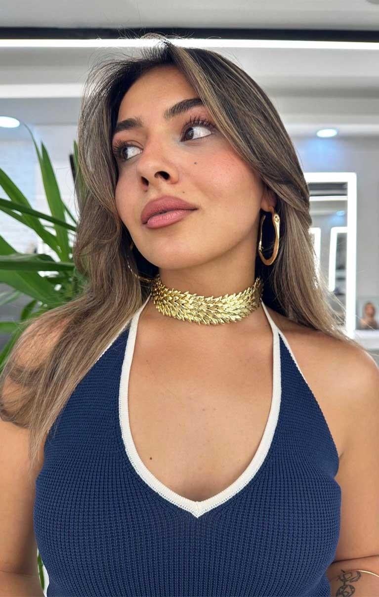 Tanrıça İzleri Kolye Gold