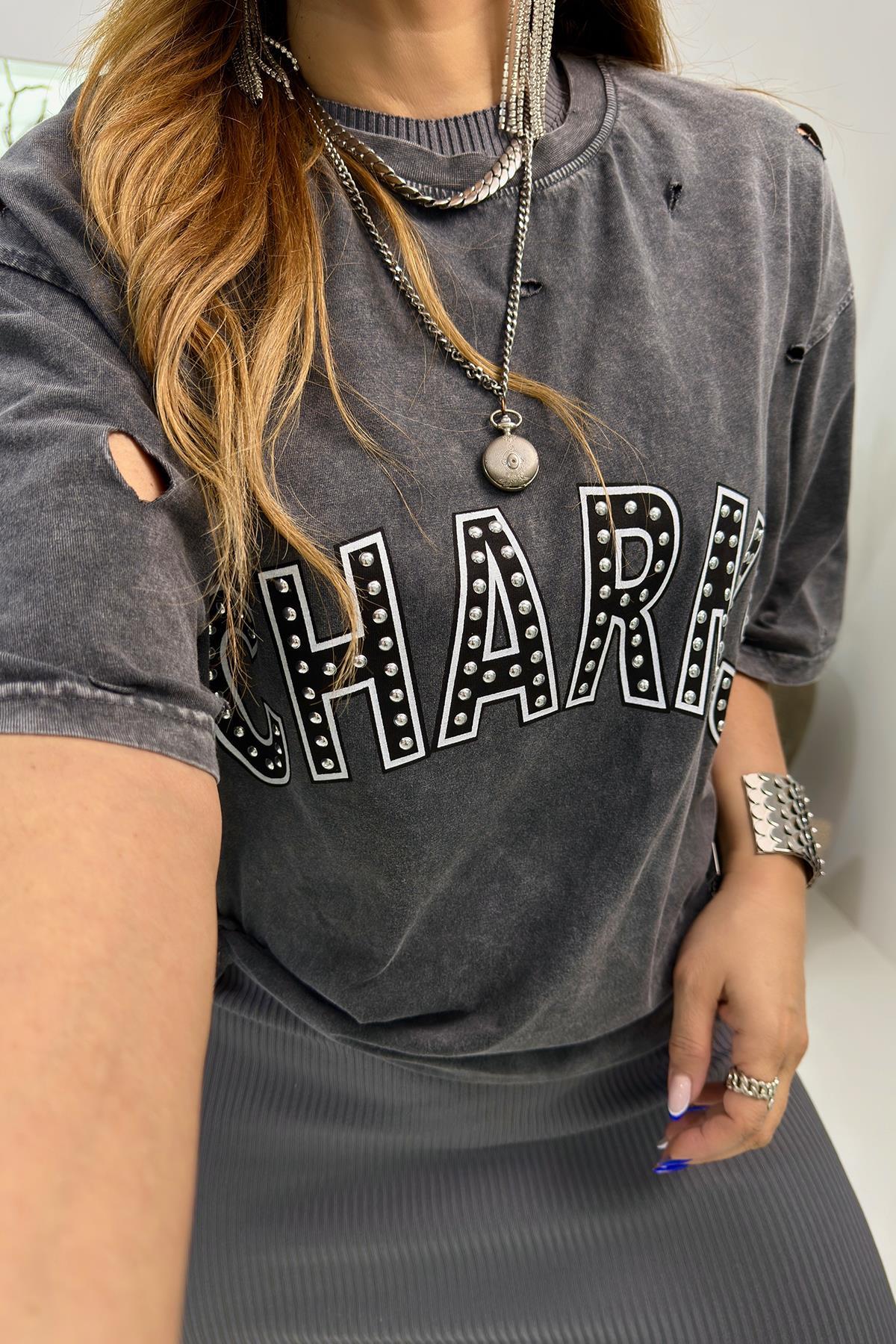 Troklu Charms Tshirt Gri
