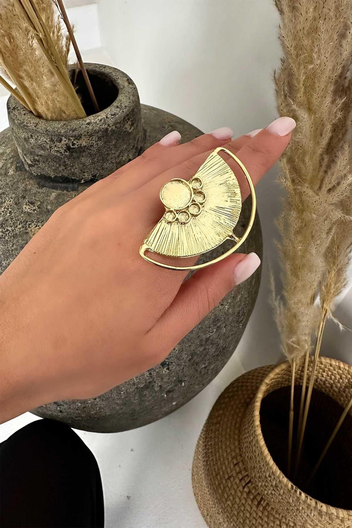 Yarım Ay Yüzük Gold
