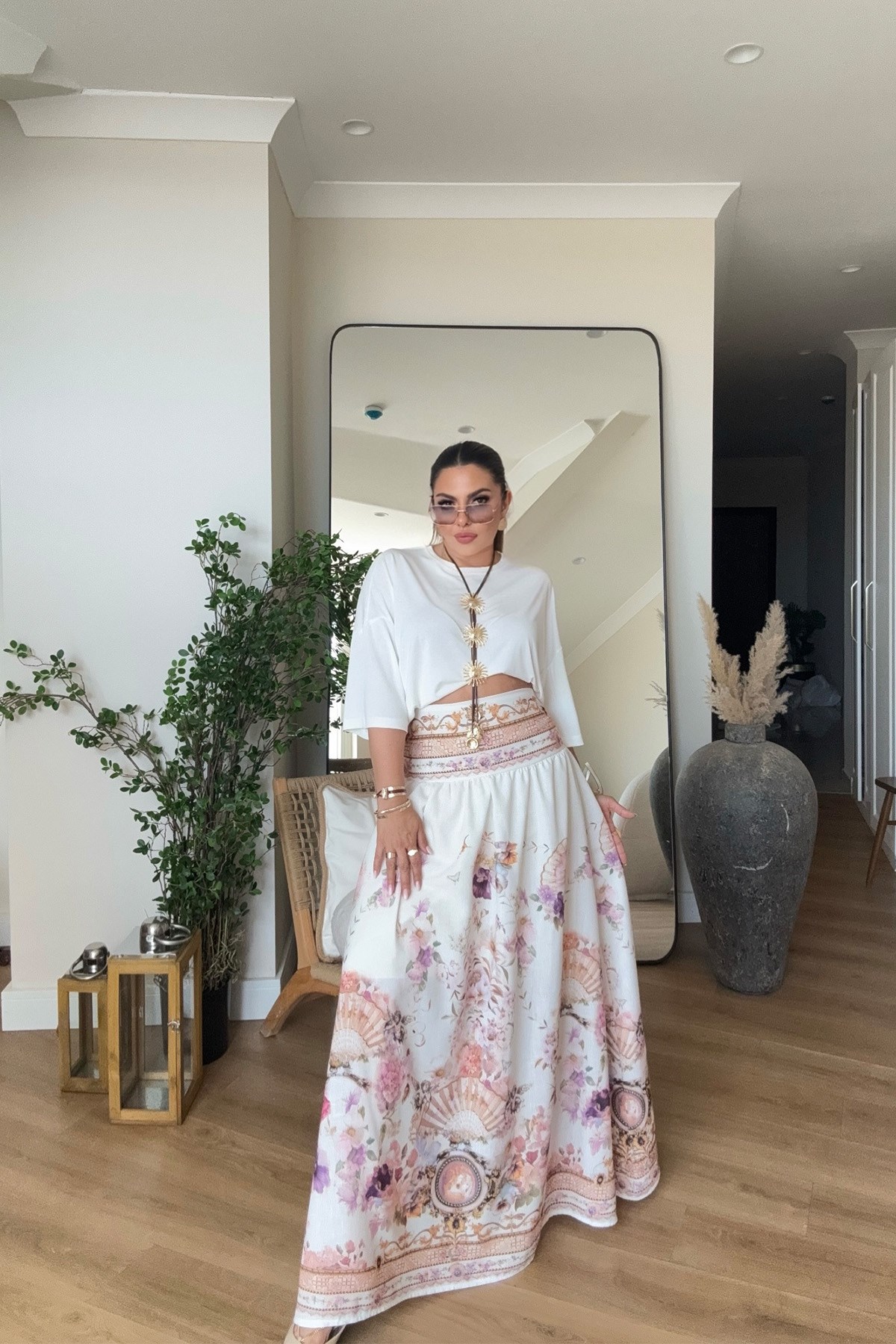 Zimmer Model Keten Etek lila ekru