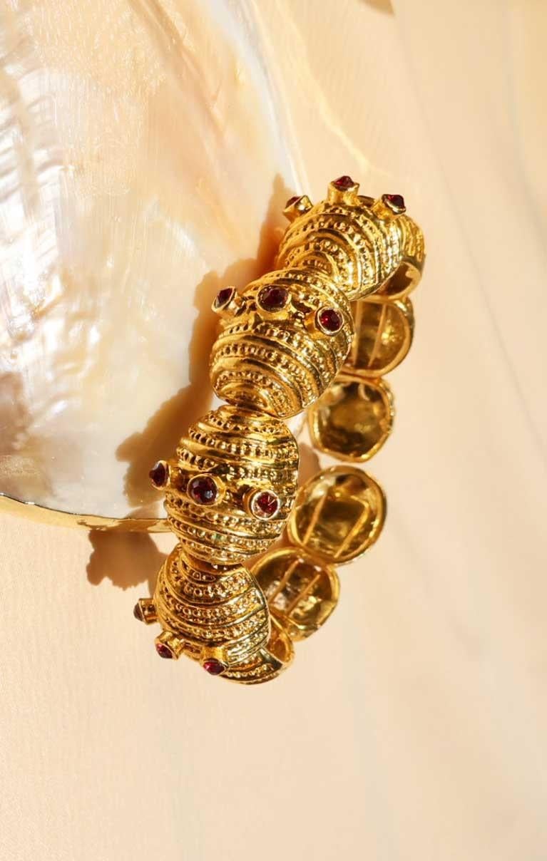 Altın Zanaati Bileklik Gold-Yakut