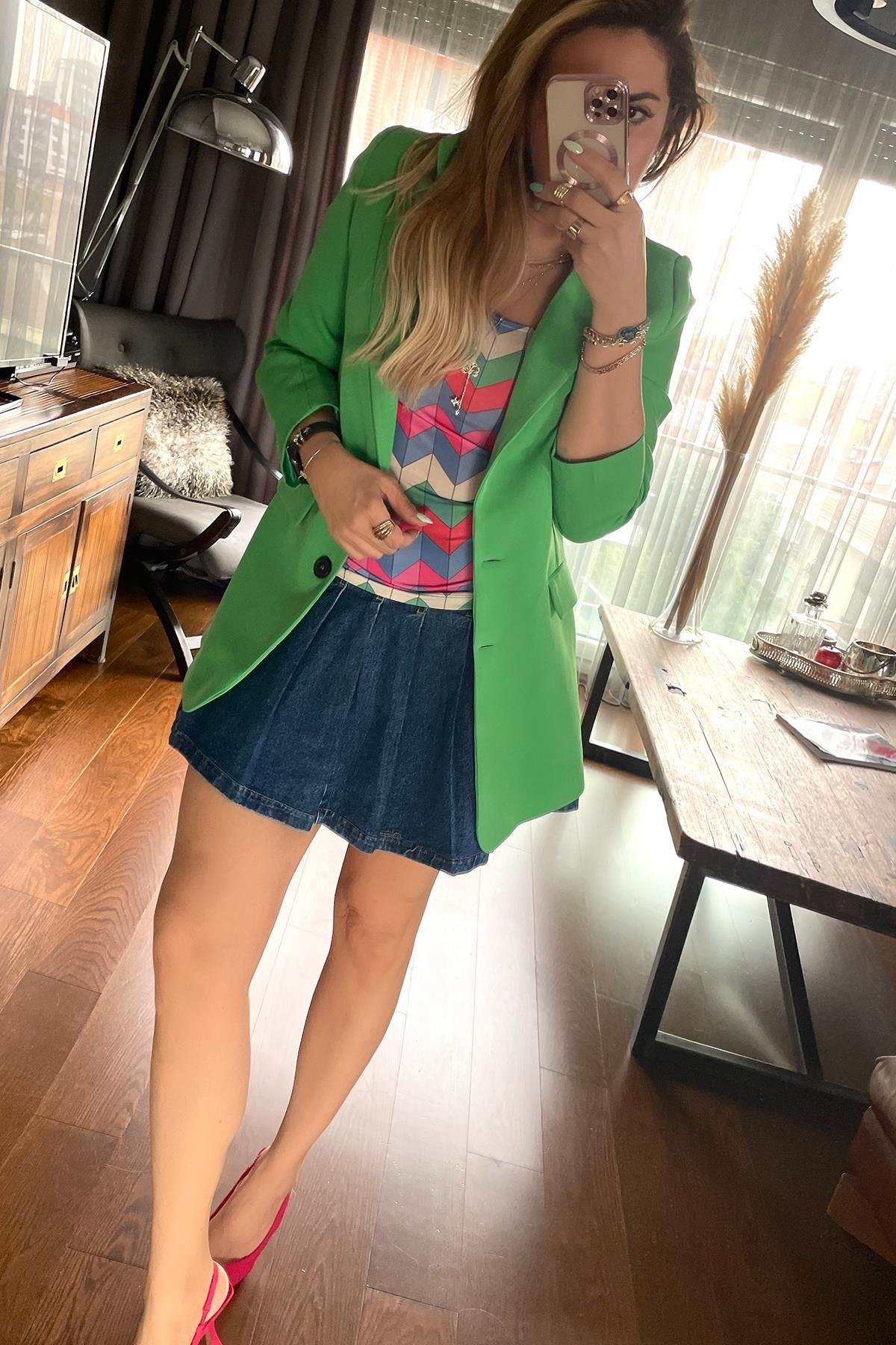Blazer Ceket Yeşil