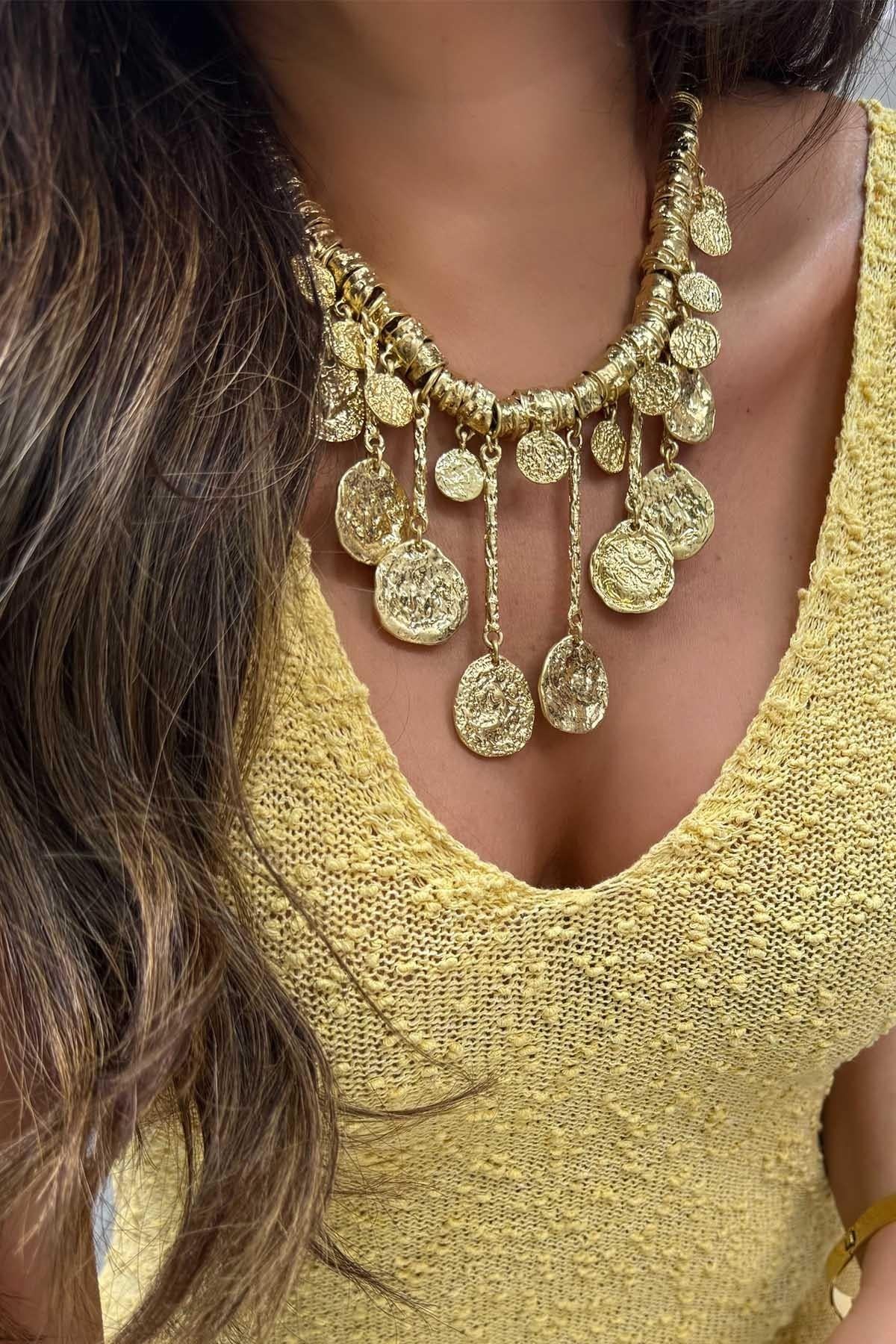 Charmlı Kolye Gold
