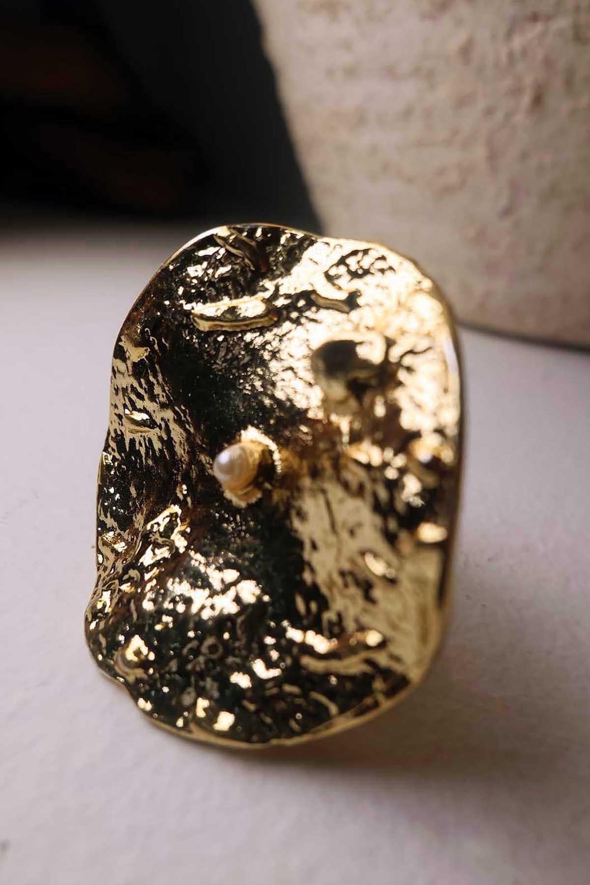 Göktaşı Yüzük Gold
