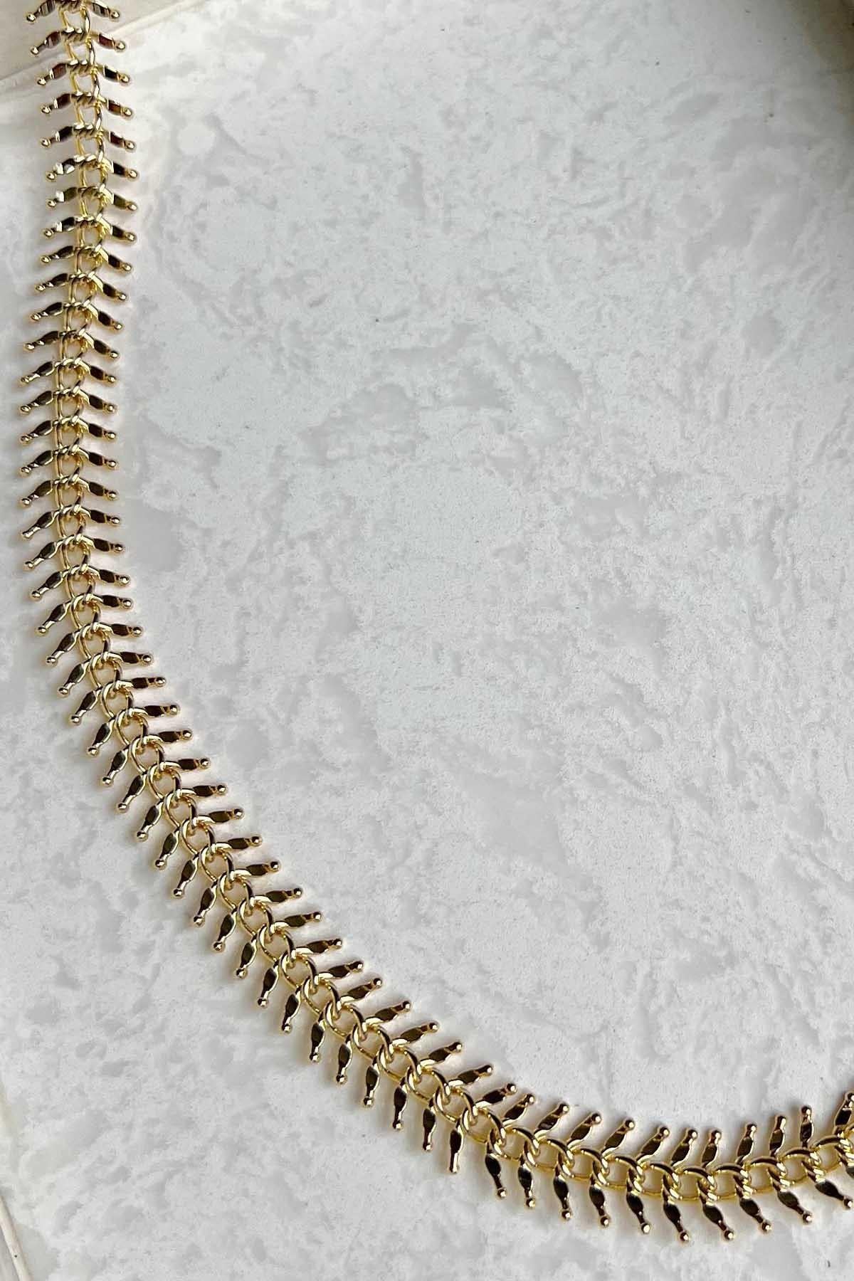 Kılçıklı Kolye Gold